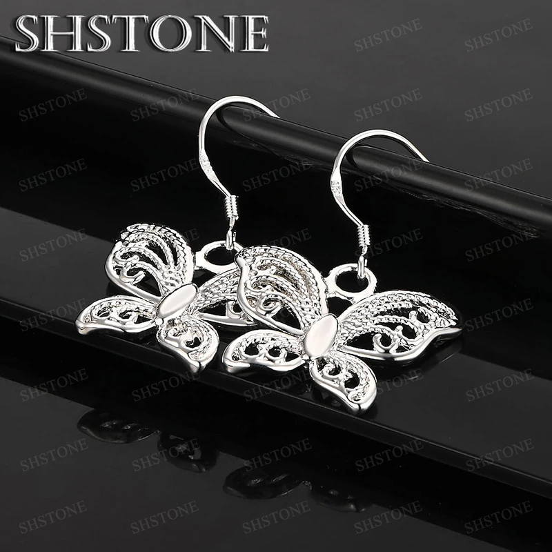 Women Jewelry 925 Sterling Silver Butterfly Drop Earring Exquisite Beautiful Jewelry Accessories Wedding Party Birthday Gift
Women Jewelry 925 Sterling Silver Butterfly Drop Earring Exquisite Beautiful Jewelry Accessories Wedding Party Birthday Gift