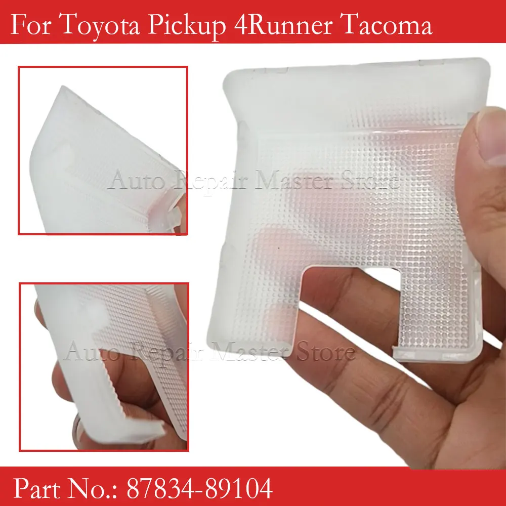 Крышка купольного светильника на крыше, объектив 87834-89104 для Toyota Pickup 4Runner Tacoma, крышка купольного светильника на крыше, объектив, автозапчасти
Крышка купольного светильника на крыше, объектив 87834-89104 для Toyota Pickup 4Runner Tacoma, крышка купольного светильника на крыше, объектив, автозапчасти