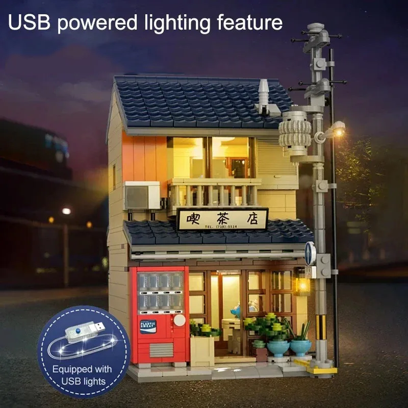 1200PCS Japanese Tea House Building Blocks City Street View With Light Desktop Ornament Educational DIY Toys Gift For Adults
1200PCS Japanese Tea House Building Blocks City Street View With Light Desktop Ornament Educational DIY Toys Gift For Adults