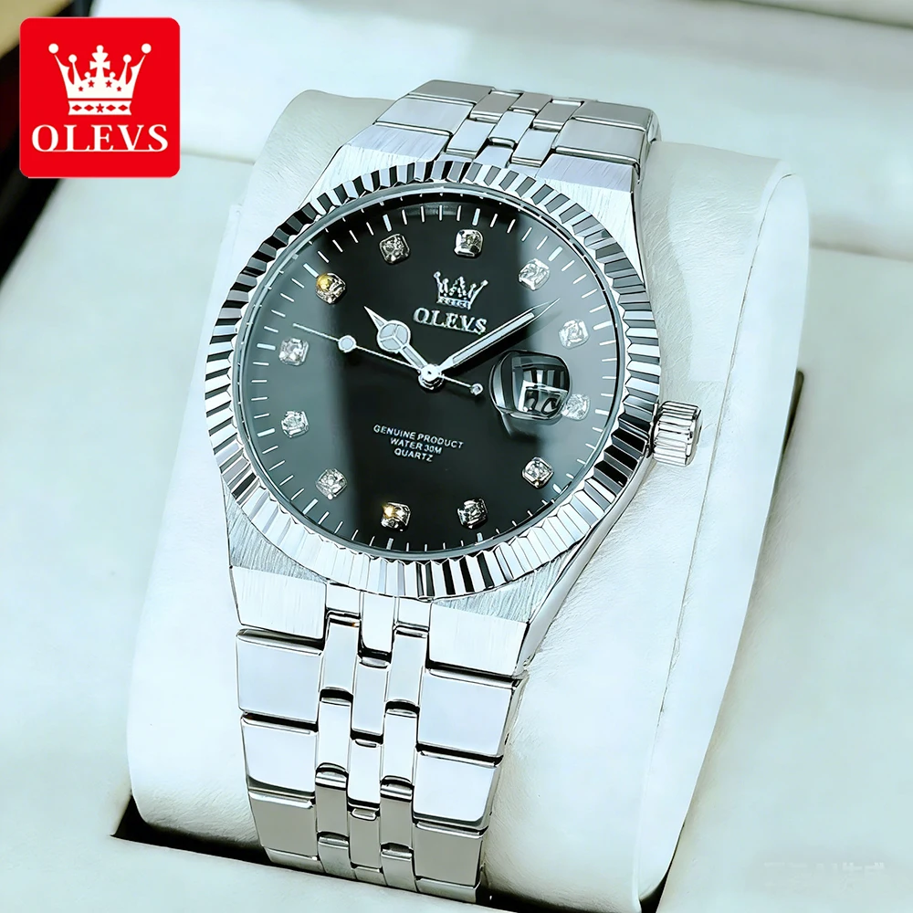 OLEVS Men's Watches Trend Fashion Datejust Type Original Quartz Wristwatch for Man Stainless Steel Waterproof Luminous Date New
OLEVS Men's Watches Trend Fashion Datejust Type Original Quartz Wristwatch for Man Stainless Steel Waterproof Luminous Date New
