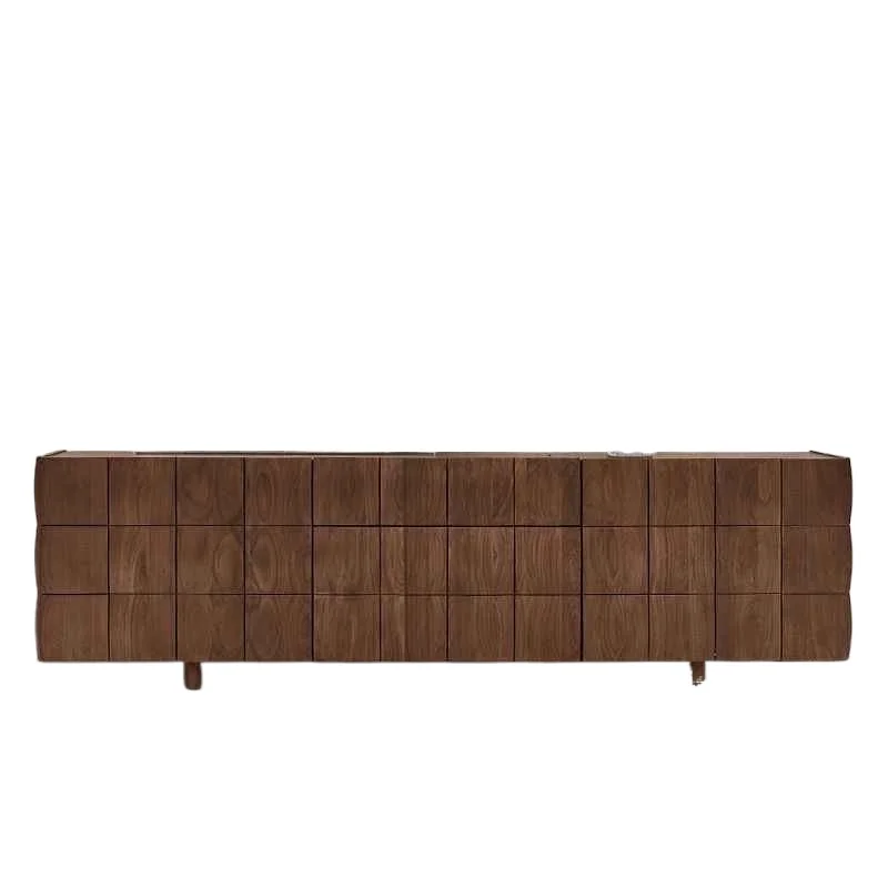 Nordic black walnut TV cabinet, living room side cabinet, ash wood solid wood bedroom locker
Nordic black walnut TV cabinet, living room side cabinet, ash wood solid wood bedroom locker