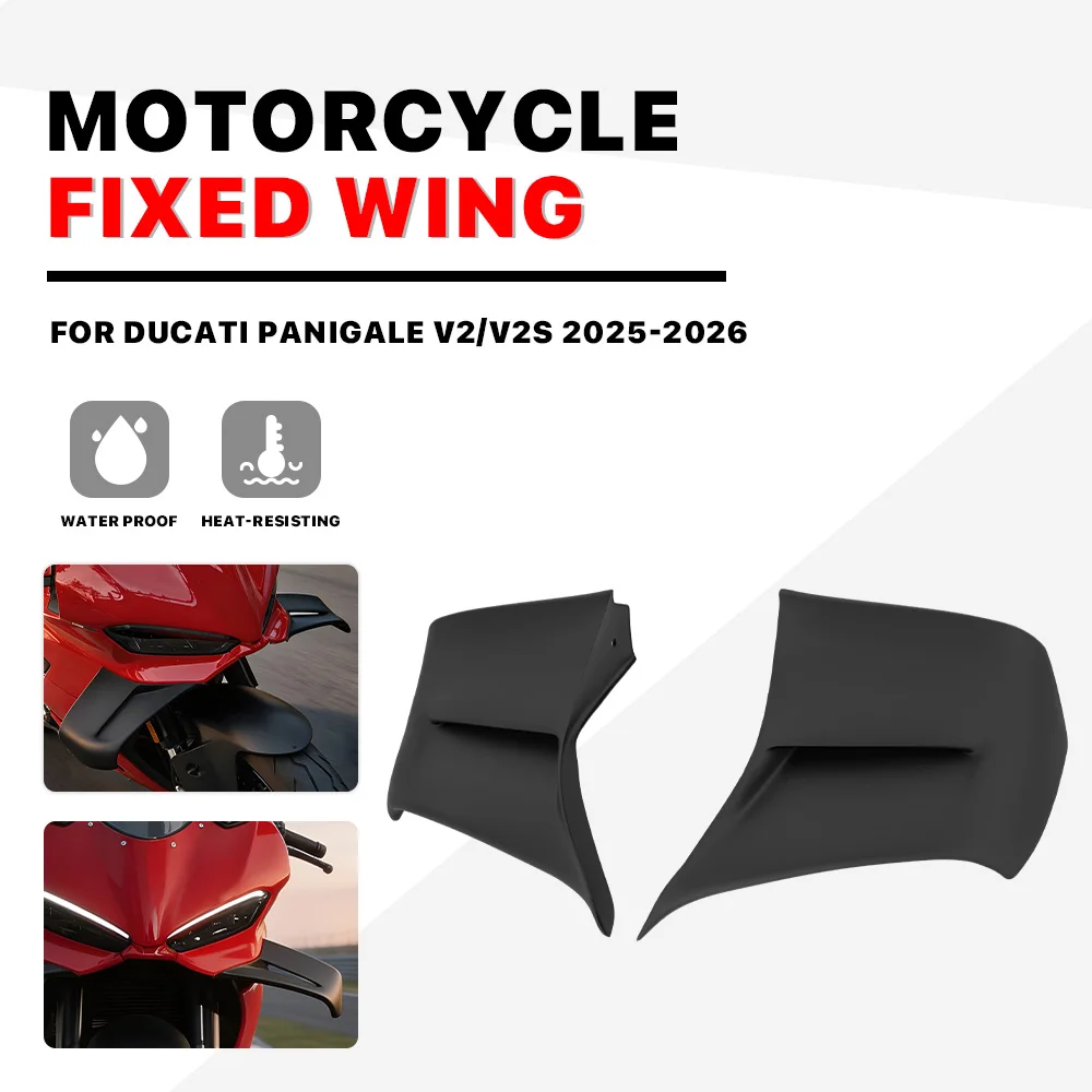 New Motorcycle Winglets Spoiler V2 wings Fixed Wing For Ducati Panigale V2 V2S V2R 2025-2026 Side Panels Fairing Accessories
New Motorcycle Winglets Spoiler V2 wings Fixed Wing For Ducati Panigale V2 V2S V2R 2025-2026 Side Panels Fairing Accessories
