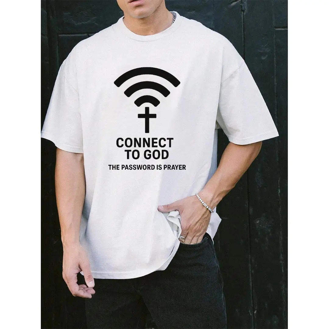 Connect To God T-Shirt Men Women WiFi Cross Prayer Tee Christian Faith Graphic Simple Modern Religious Spiritual Gift
Connect To God T-Shirt Men Women WiFi Cross Prayer Tee Christian Faith Graphic Simple Modern Religious Spiritual Gift