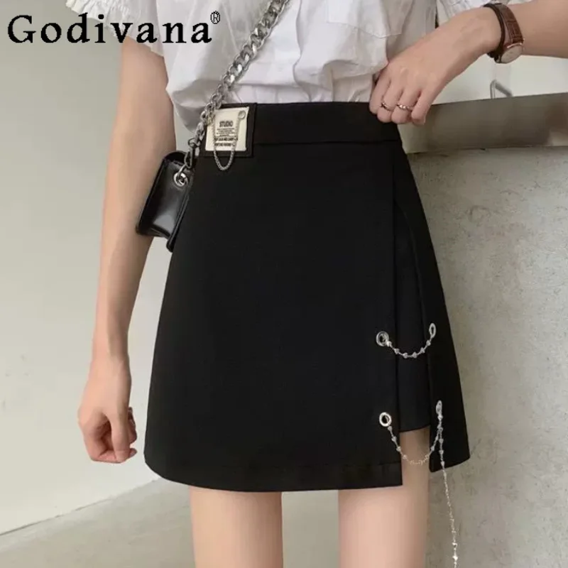 Korean Summer New Chic Split Large Size Skirt Fashion High Waist A-line Versatile Age Reduction College Black Shorts Skirt Girl
Korean Summer New Chic Split Large Size Skirt Fashion High Waist A-line Versatile Age Reduction College Black Shorts Skirt Girl