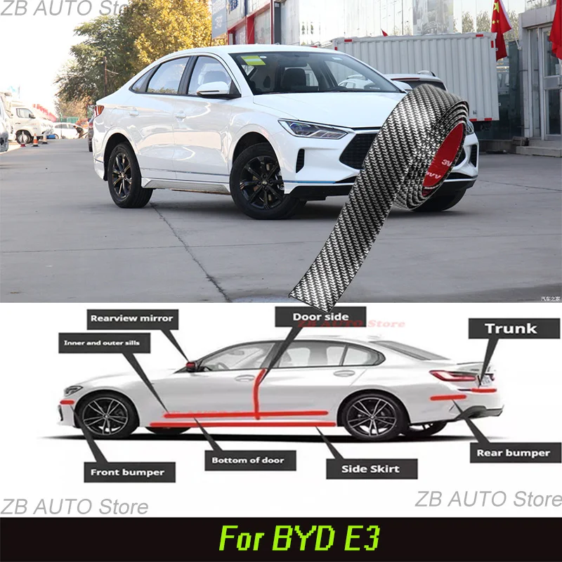 For BYD E3 Strong adhesive bumper strip, front and rear lip side skirts, collision and scratch resistant, suitable
For BYD E3 Strong adhesive bumper strip, front and rear lip side skirts, collision and scratch resistant, suitable