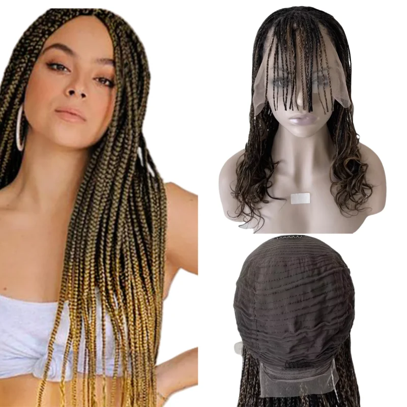 22 inches Burmese Virgin Human Hair Ombre Piano Color T1b/27 P #1b 180% Density Box Braids Lace Frontal Wig for Black Woman
22 inches Burmese Virgin Human Hair Ombre Piano Color T1b/27 P #1b 180% Density Box Braids Lace Frontal Wig for Black Woman