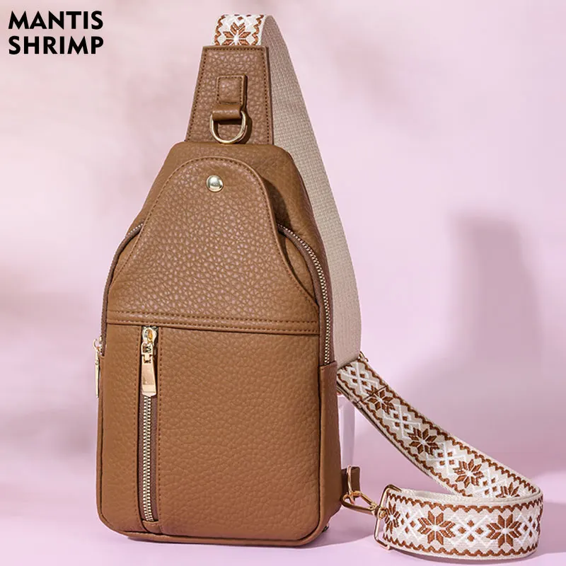 Women's Vintage Chest Pack Retro PU Leather Shoulder Crossbody Chest Bags Women Messenger Pouch Female Handbags Designer 2024
Women's Vintage Chest Pack Retro PU Leather Shoulder Crossbody Chest Bags Women Messenger Pouch Female Handbags Designer 2024