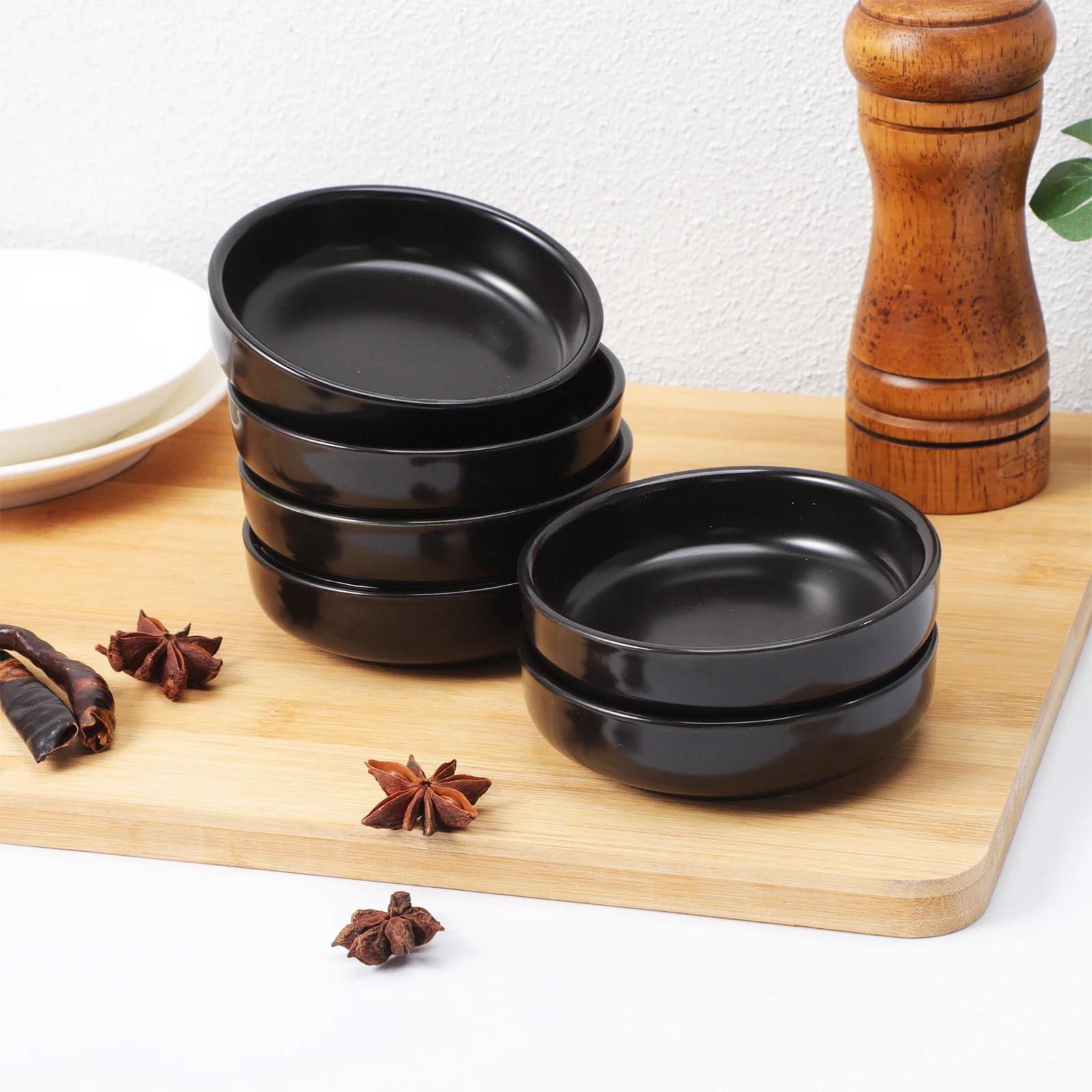 6Pcs Japanese Ceramic Dishes Elegant Round Design for Sauces Dips Condiments Appetizers Sushi Cute Ceramic Plates
6Pcs Japanese Ceramic Dishes Elegant Round Design for Sauces Dips Condiments Appetizers Sushi Cute Ceramic Plates