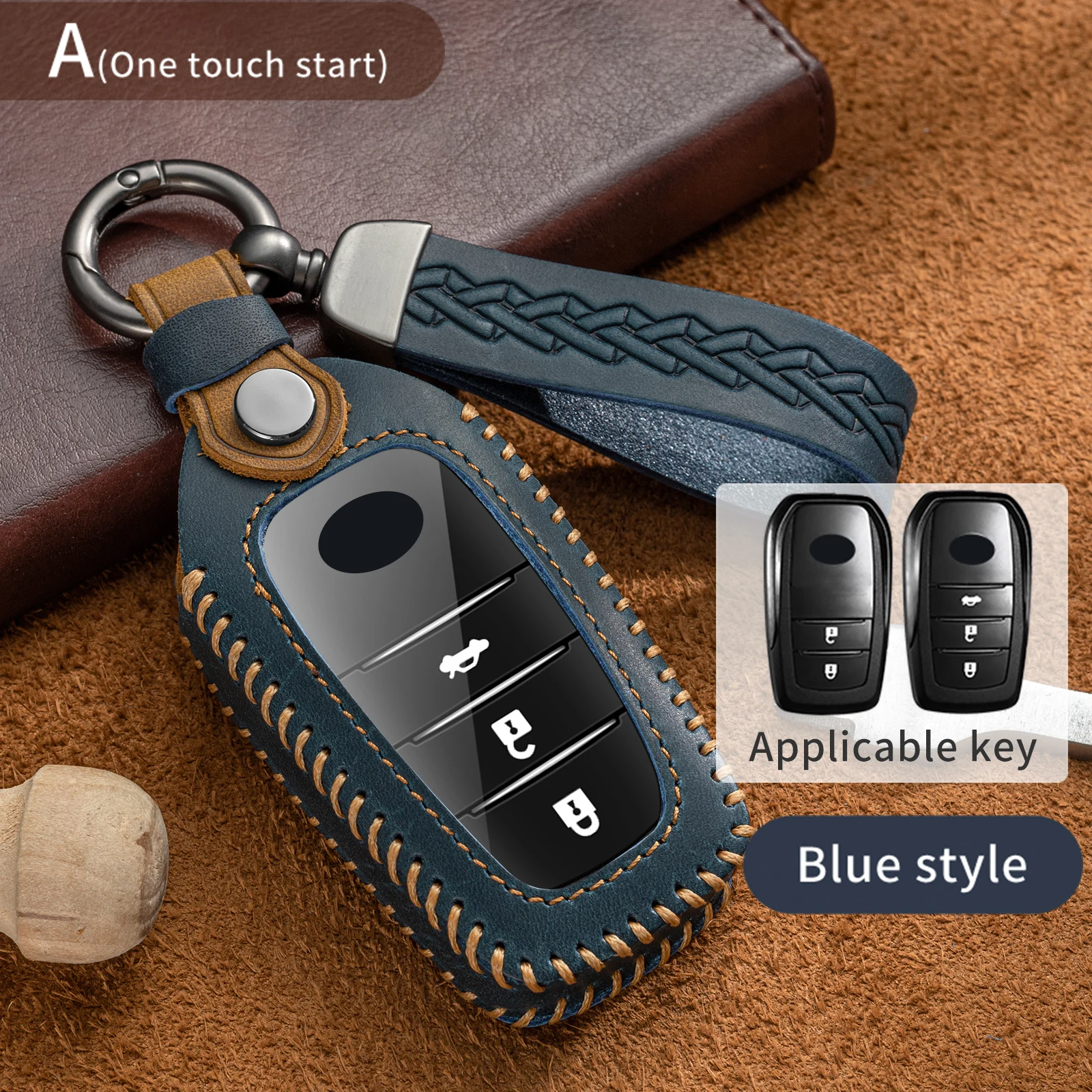 Leather Key Case Cover Shell For Toyota Corolla SE 2023 Camry 50 55 TLC200 Yaris Land Cruiser Prado150 RAV4 Venza SIENNA
Leather Key Case Cover Shell For Toyota Corolla SE 2023 Camry 50 55 TLC200 Yaris Land Cruiser Prado150 RAV4 Venza SIENNA
