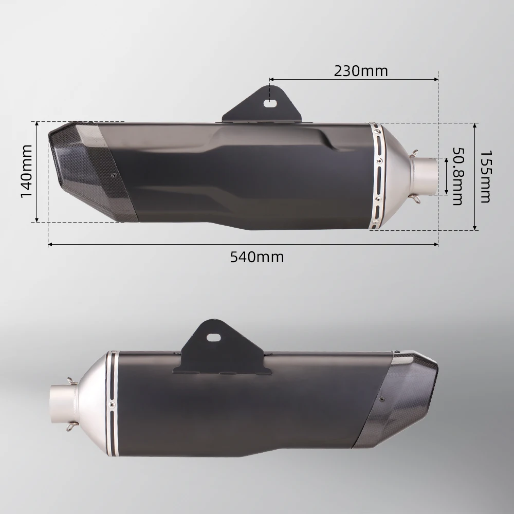 Universal Motorcycle Exhaust With Dbkiller Stickers Or Laser Logo Muffler For Z900 GSXR1000 SV650 R6 R3 ZX6R ZX10 MT07 k198
Universal Motorcycle Exhaust With Dbkiller Stickers Or Laser Logo Muffler For Z900 GSXR1000 SV650 R6 R3 ZX6R ZX10 MT07 k198