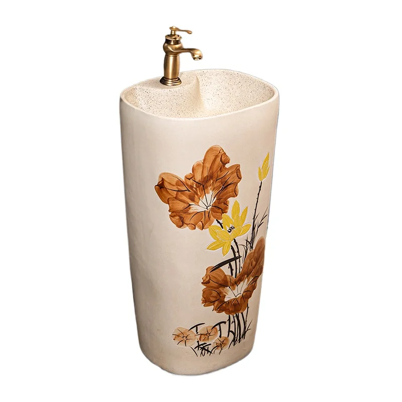 Column wash basin Household integrated pool Floor-to-ceiling ceramic basin Toilet column basin
Column wash basin Household integrated pool Floor-to-ceiling ceramic basin Toilet column basin