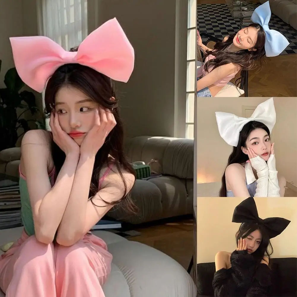 Oversized Bow Headband Pink Blue Black White Solid Headdress Hoop Accessories Cute Hair Girls Women Sweet Holiday Party Hai B9o6
Oversized Bow Headband Pink Blue Black White Solid Headdress Hoop Accessories Cute Hair Girls Women Sweet Holiday Party Hai B9o6