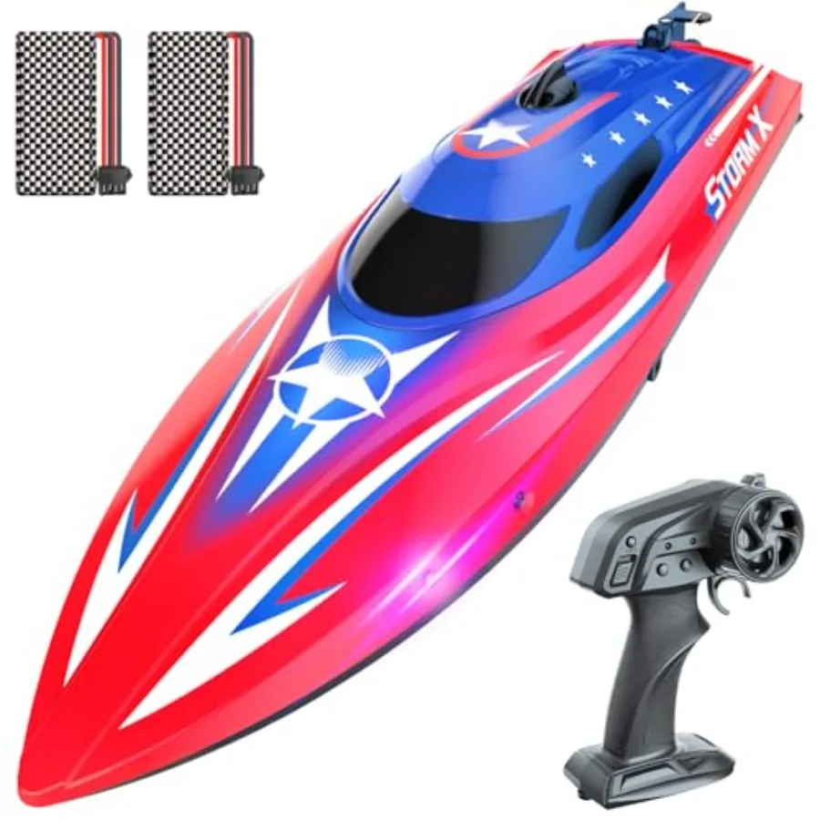 Full Proportional Remote Control Boat for and Adults, 20MPH+ High-Speed Waterproof RC Boat, 2 Battery 30 Mins,2.4GHz Racing Boa
Full Proportional Remote Control Boat for and Adults, 20MPH+ High-Speed Waterproof RC Boat, 2 Battery 30 Mins,2.4GHz Racing Boa