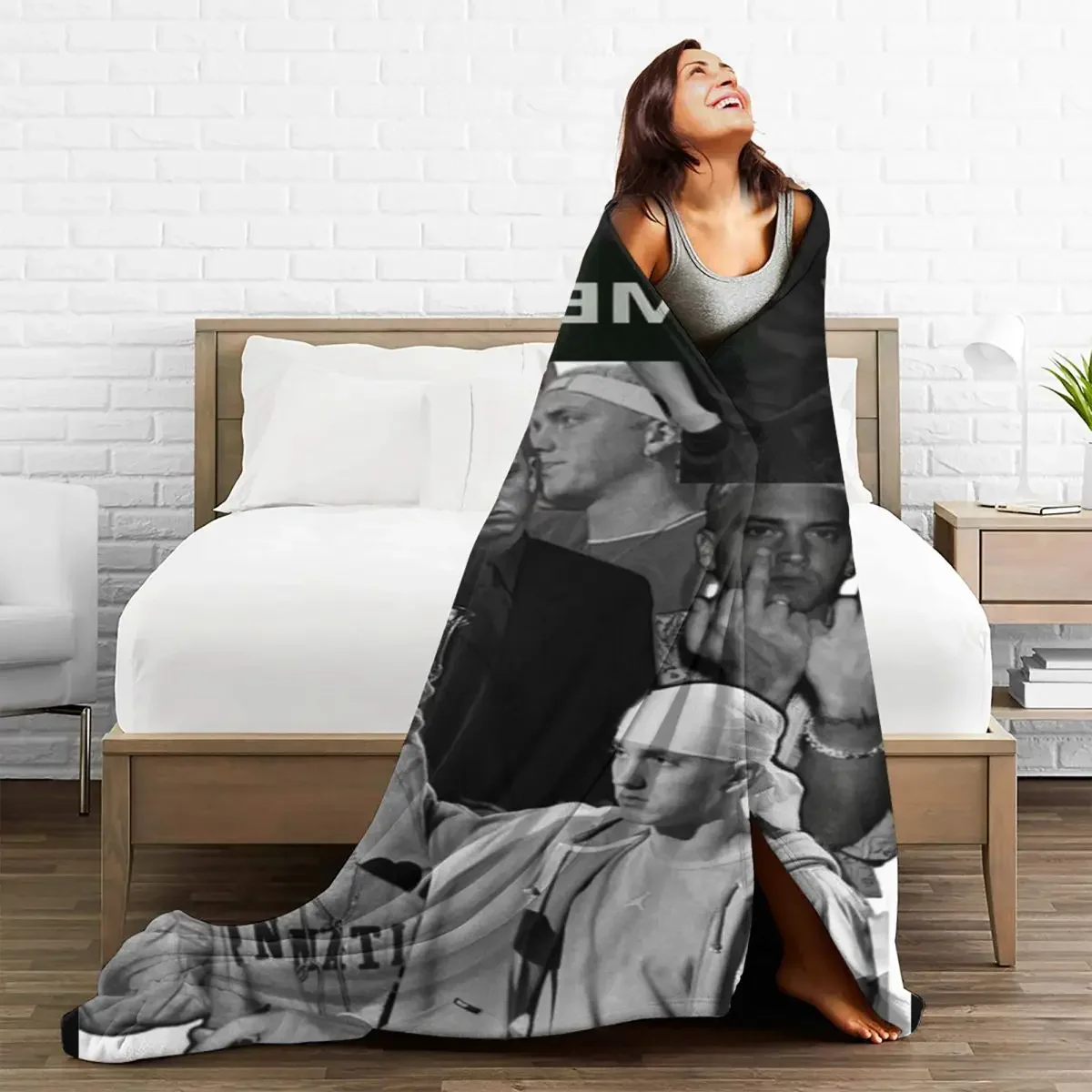 Baby Blankets Eminem Pop Rapper Plaid Flannel All Season Ultra-Soft Multi-function Throw Blanket for Bed Office Bedspread
Baby Blankets Eminem Pop Rapper Plaid Flannel All Season Ultra-Soft Multi-function Throw Blanket for Bed Office Bedspread