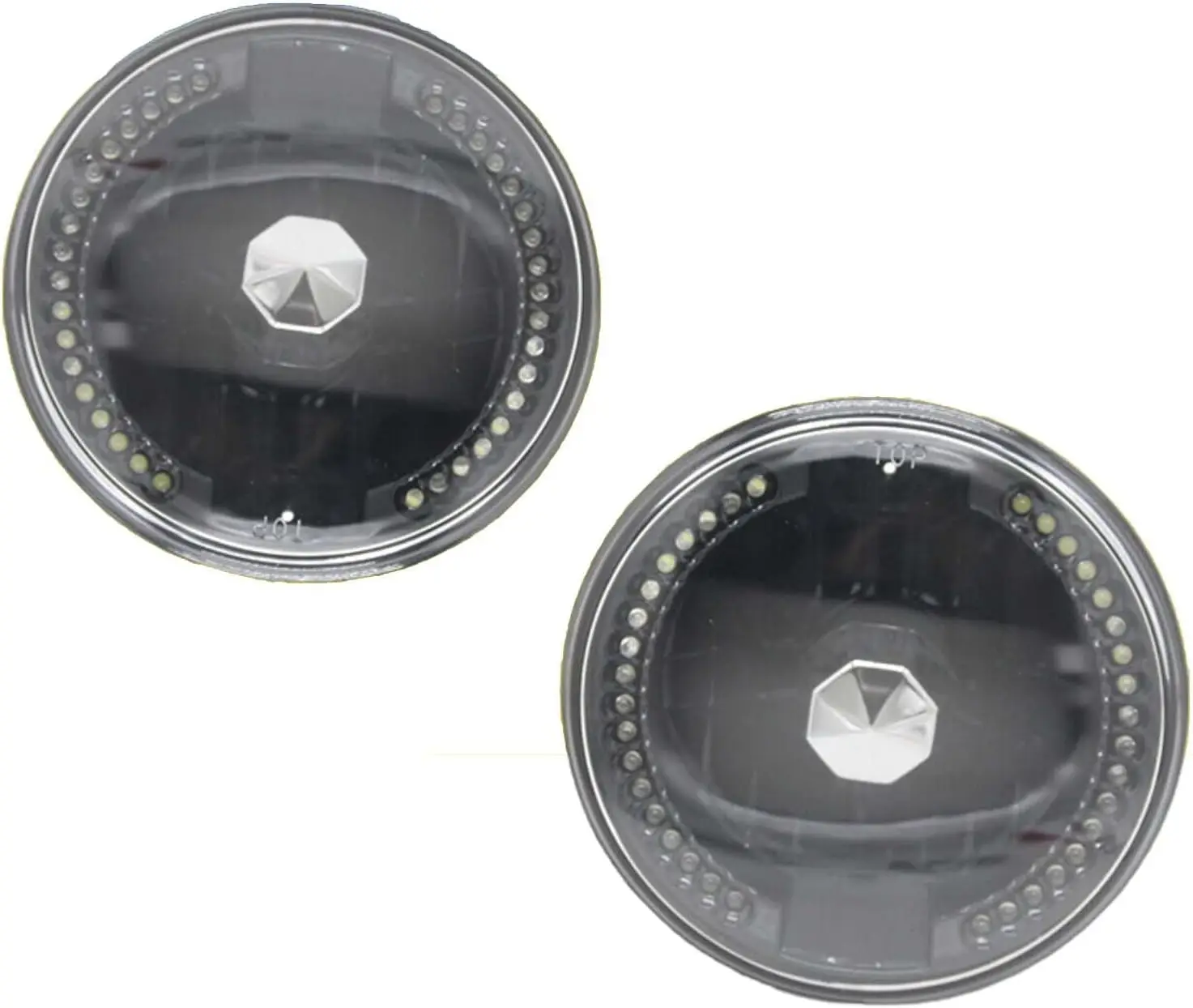Front 7-Inch Conversion Universal Headlights with White LED Halo Angel Eye Replacement Kit Pair of Black Diamond Cut Headlights
Front 7-Inch Conversion Universal Headlights with White LED Halo Angel Eye Replacement Kit Pair of Black Diamond Cut Headlights