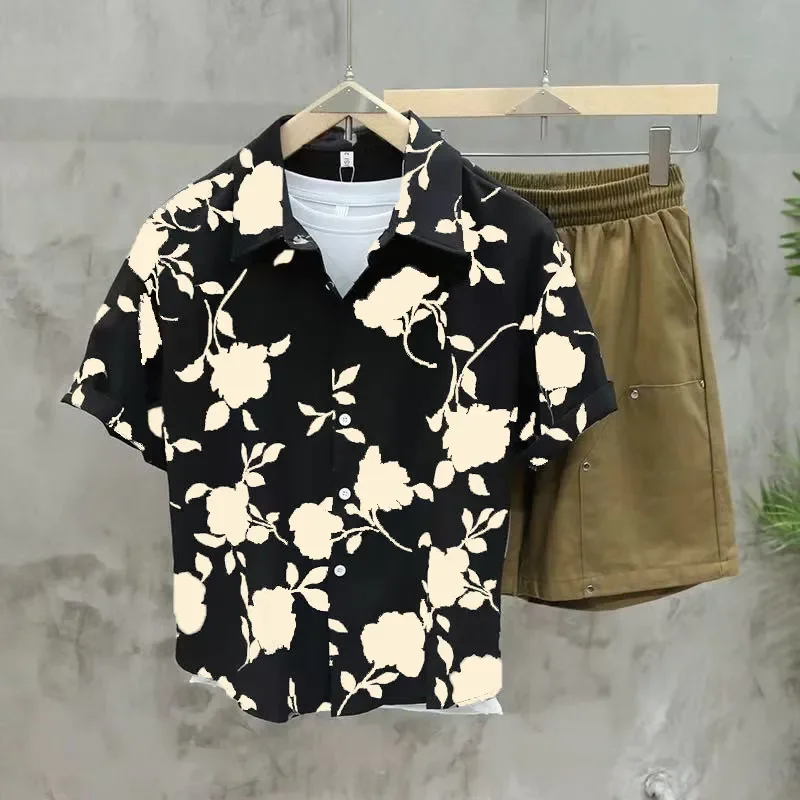 Trendy Mens Floral Print Short Sleeve Shirt Casual Cool Style Summer Breathable Button Down Shirt for Daily Wear
Trendy Mens Floral Print Short Sleeve Shirt Casual Cool Style Summer Breathable Button Down Shirt for Daily Wear