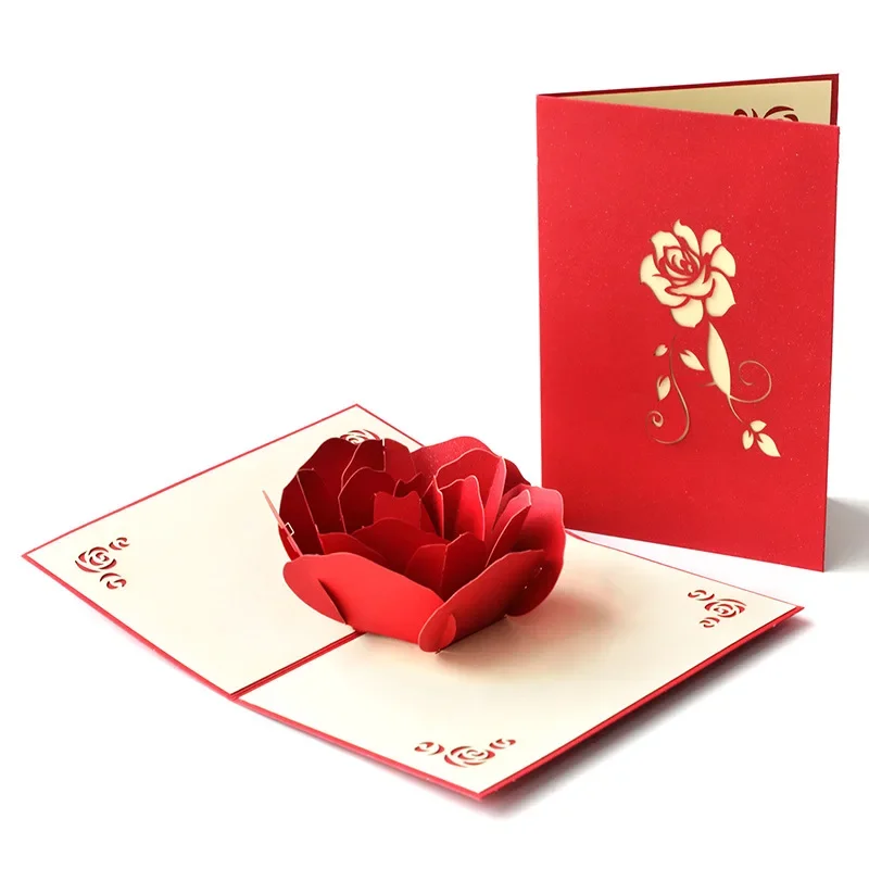3D pop-up style Qixi Valentine's Day commemoration day greeting card creative blessing gift hand carved big rose card
3D pop-up style Qixi Valentine's Day commemoration day greeting card creative blessing gift hand carved big rose card
