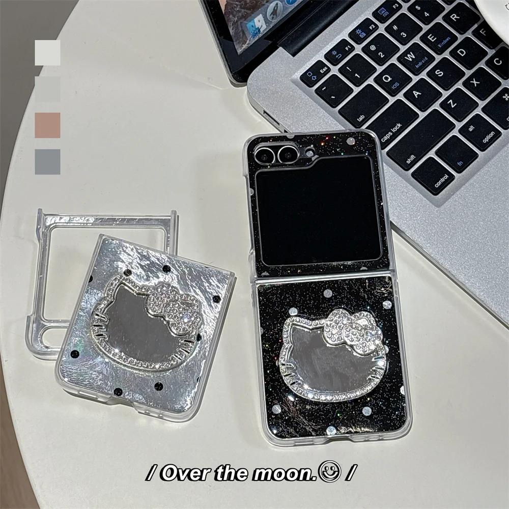 Luxury Diamond HelloKitty with Mirror Phone Case for Samsung Galaxy Z Flip 5 6 7 FE Flip 7 6 5 Flip 6 7 Cover with Chain Cases
Luxury Diamond HelloKitty with Mirror Phone Case for Samsung Galaxy Z Flip 5 6 7 FE Flip 7 6 5 Flip 6 7 Cover with Chain Cases