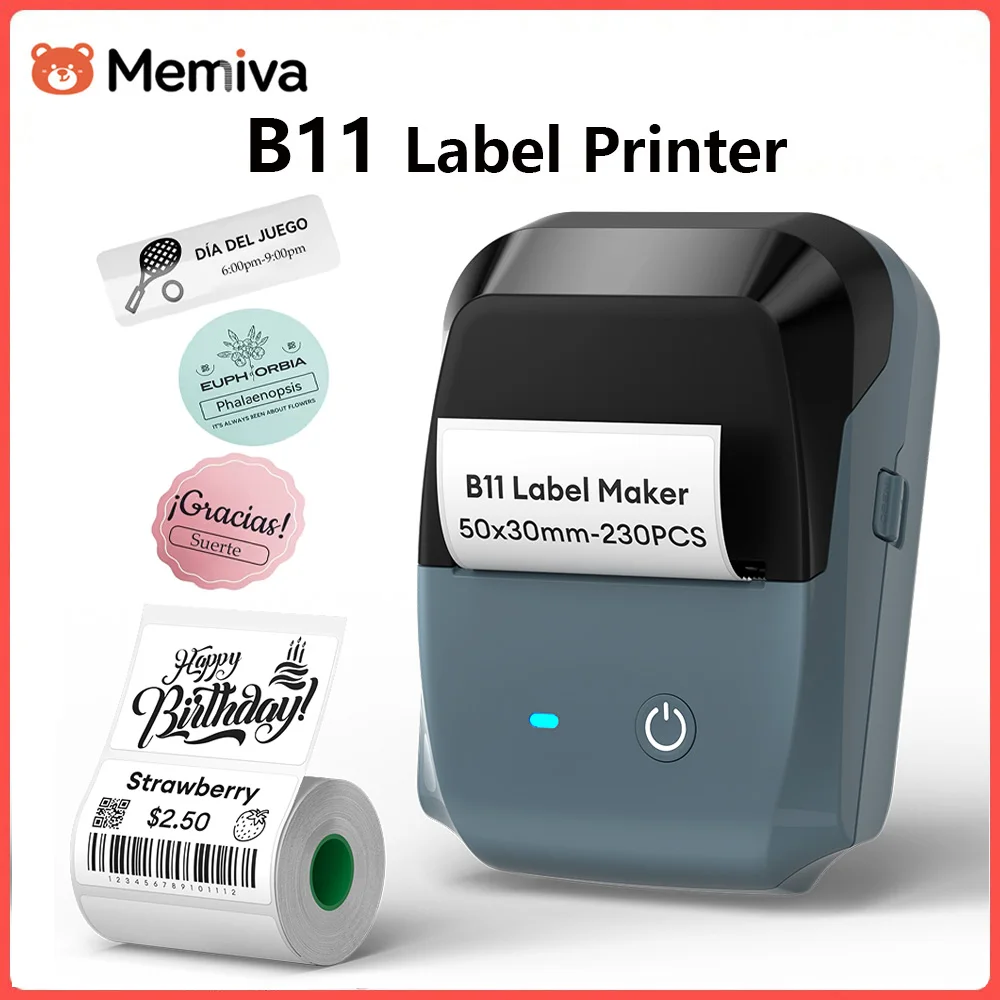 B11 Label Printer Portable Thermal Printer Inkless Mini Sticker Maker Adhesive Label Printer For Price Tags Similar As B1/B1PRO
B11 Label Printer Portable Thermal Printer Inkless Mini Sticker Maker Adhesive Label Printer For Price Tags Similar As B1/B1PRO