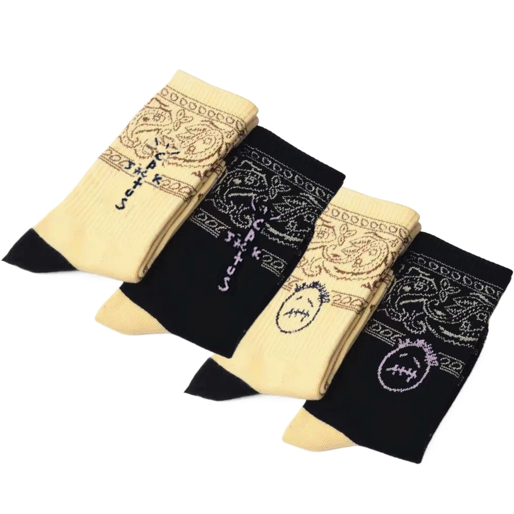 4Pairs Cactus Jack Street Hip Hop Crew Socks for Men Women Cartoon Anime Fashion Funny Novelty Gamers Socks
4Pairs Cactus Jack Street Hip Hop Crew Socks for Men Women Cartoon Anime Fashion Funny Novelty Gamers Socks