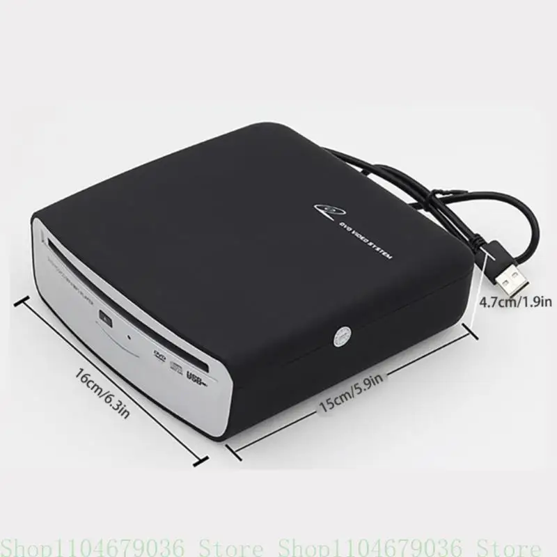 652F Универсальный внешний стереоборочный DVD -плеер для автомобилей с USB и портами AUX для улучшенного воспроизведения звука в
652F Универсальный внешний стереоборочный DVD -плеер для автомобилей с USB и портами AUX для улучшенного воспроизведения звука в