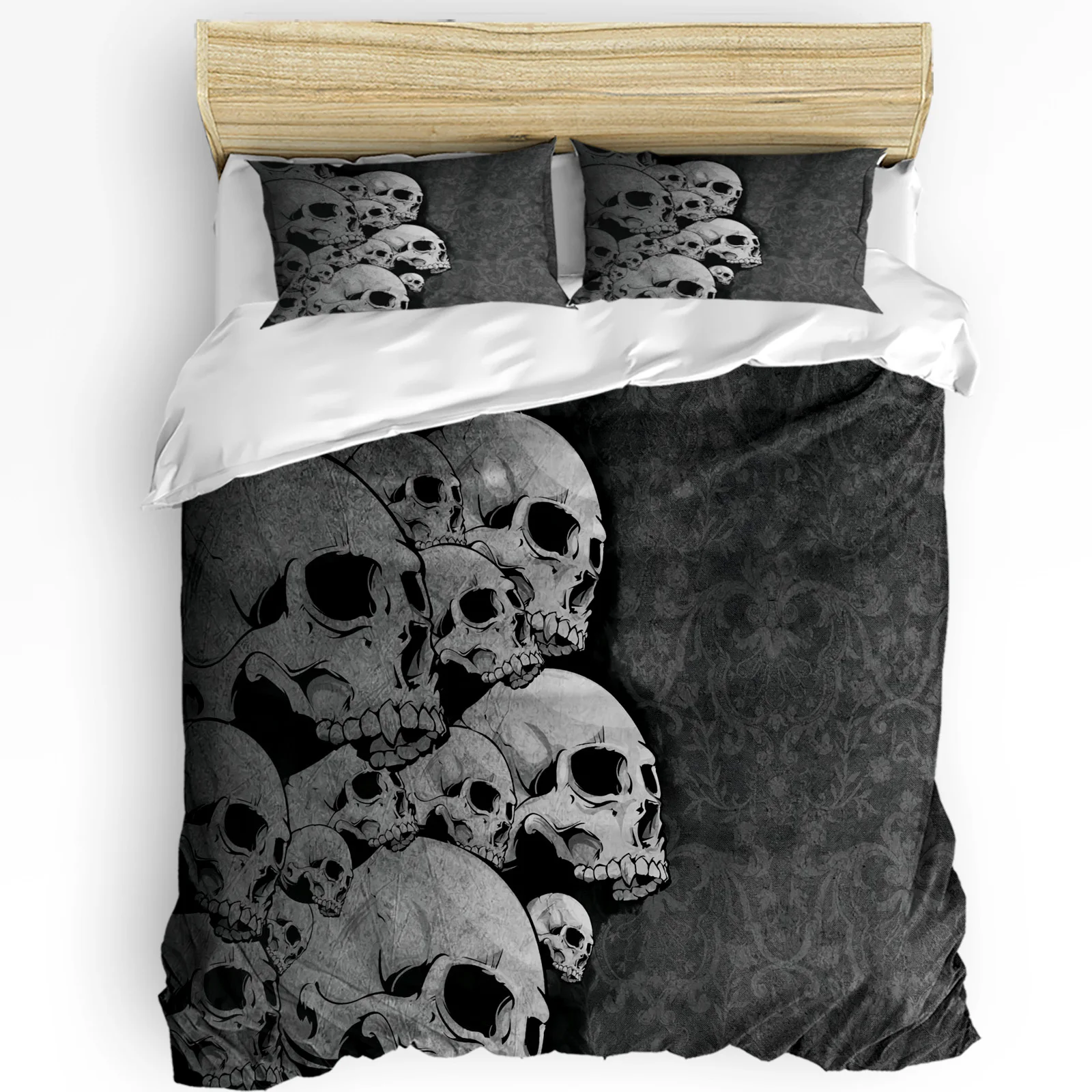 Skull Duvet Cover with Pillow Case Custom 3pcs Bedding Set Quilt Cover Double Bed Home Textile
Skull Duvet Cover with Pillow Case Custom 3pcs Bedding Set Quilt Cover Double Bed Home Textile