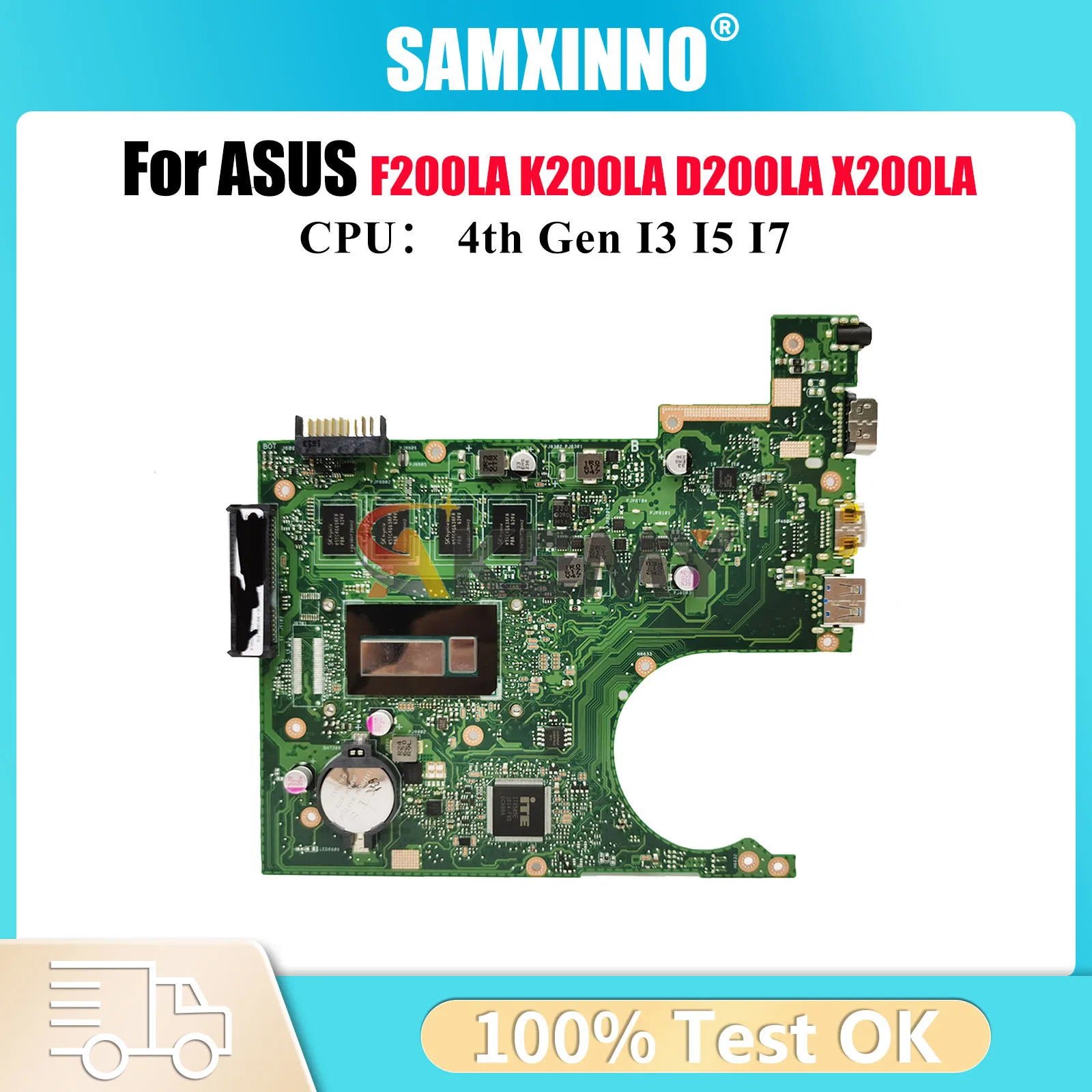 Материнская плата для ноутбука X200LA ASUS VivoBook X200L F200LA D200LA X200LA K200LA, материнская плата для ноутбука с процессором I3 I5 I7, 100% тестирование в порядке
Материнская плата для ноутбука X200LA ASUS VivoBook X200L F200LA D200LA X200LA K200LA, материнская плата для ноутбука с процессором I3 I5 I7, 100% тестирование в порядке