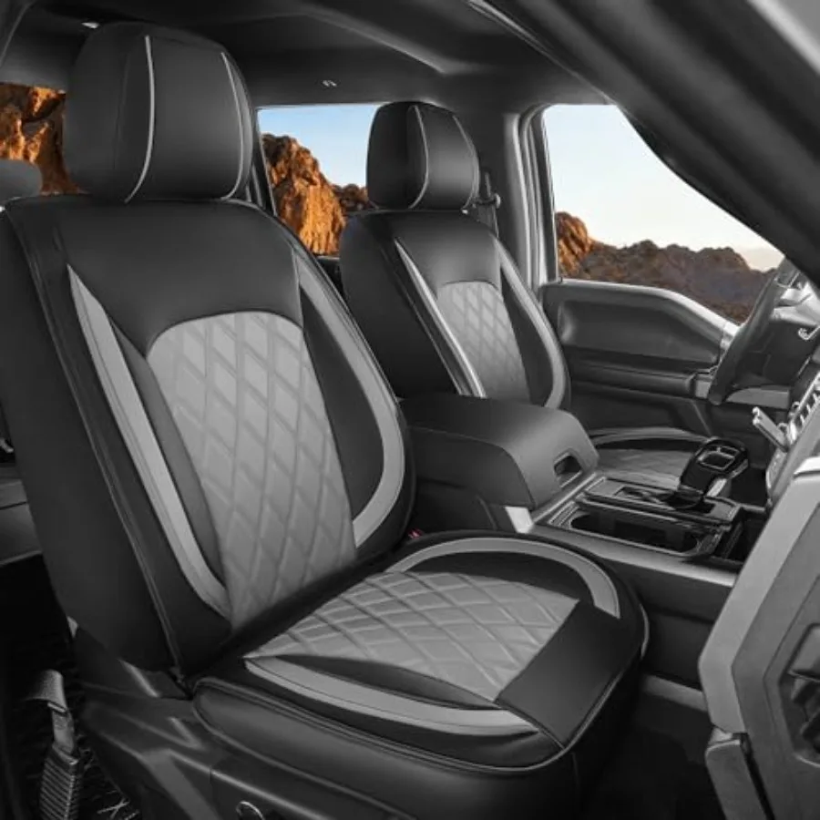Truck Seat Covers for 2009-2025 Ford F150 SuperCrew and 2017-2025 F250 F350 F450 Super Duty Crew Cab Waterproof Faux Leather Se
Truck Seat Covers for 2009-2025 Ford F150 SuperCrew and 2017-2025 F250 F350 F450 Super Duty Crew Cab Waterproof Faux Leather Se