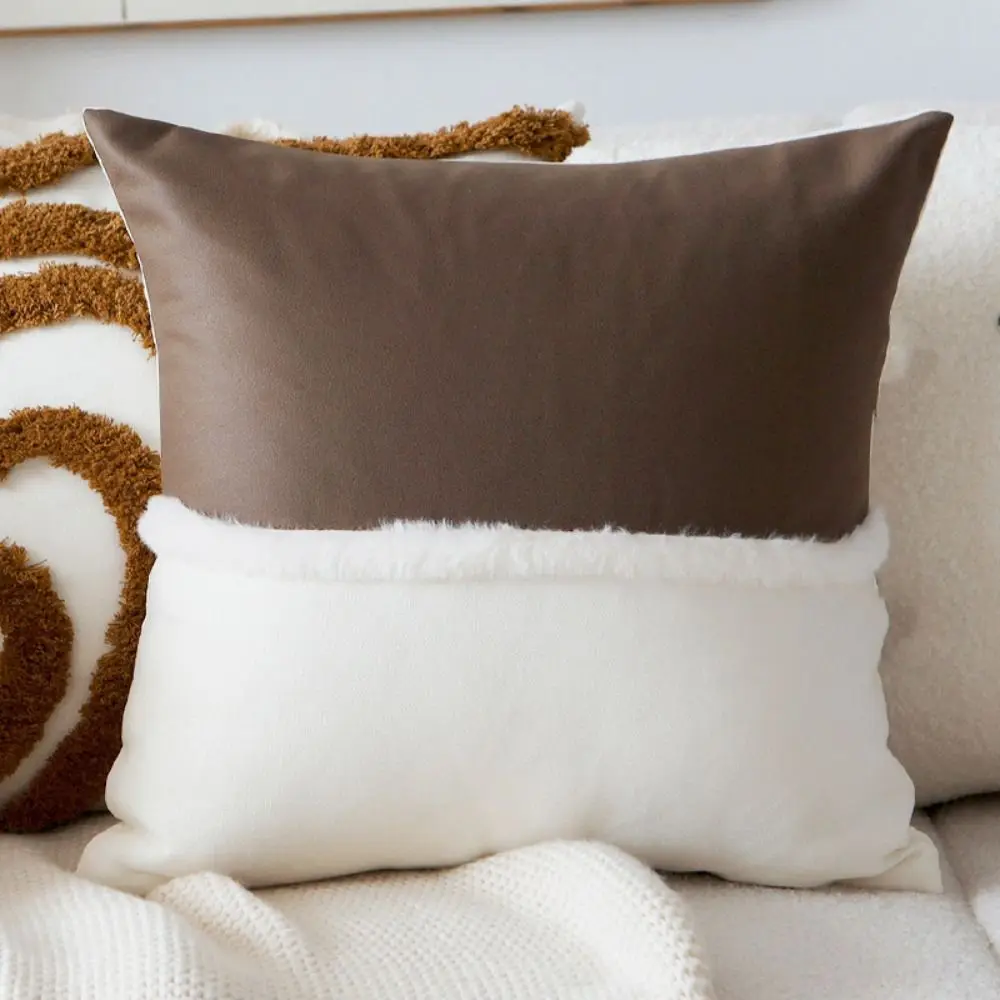 Brown Retro Throw Pillow Cover Plush Material Geometric Design Waist Cushion Cover High Quality Linen Tufted Texture
Brown Retro Throw Pillow Cover Plush Material Geometric Design Waist Cushion Cover High Quality Linen Tufted Texture