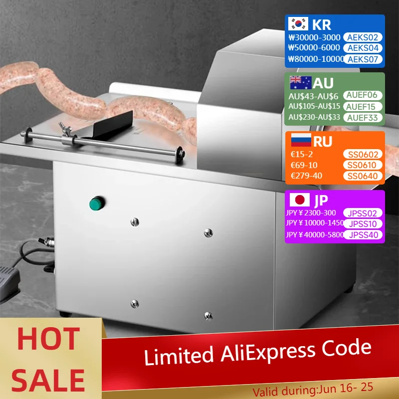 Fully Automatic Wire Tying Machine Electric Commercial Sausage Wire Tying Machine Sausage Knotting Machine
Fully Automatic Wire Tying Machine Electric Commercial Sausage Wire Tying Machine Sausage Knotting Machine