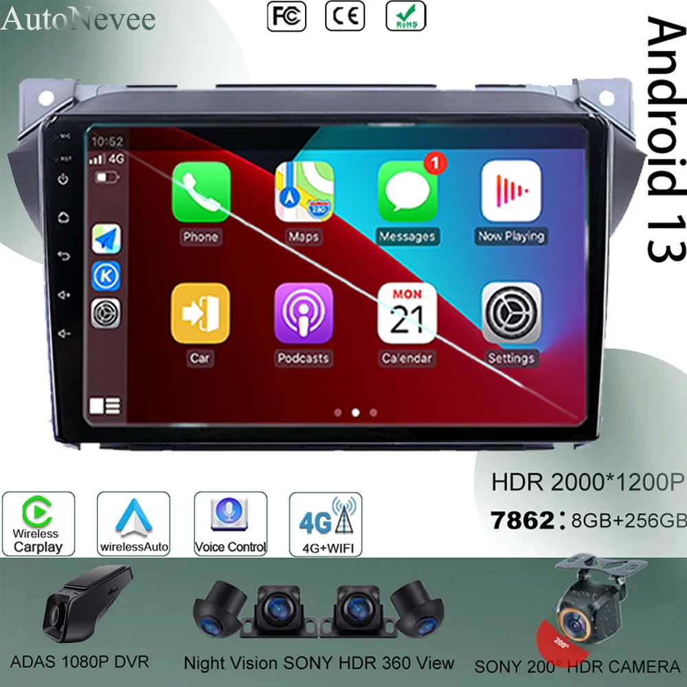 Android 13 для Suzuki Alto 2009-2016, автомобильное видео, мультимедийный стерео DVD-плеер, GPS, Bluetooth, радио, Carplay, сенсорный QLED экран, WIFI
Android 13 для Suzuki Alto 2009-2016, автомобильное видео, мультимедийный стерео DVD-плеер, GPS, Bluetooth, радио, Carplay, сенсорный QLED экран, WIFI