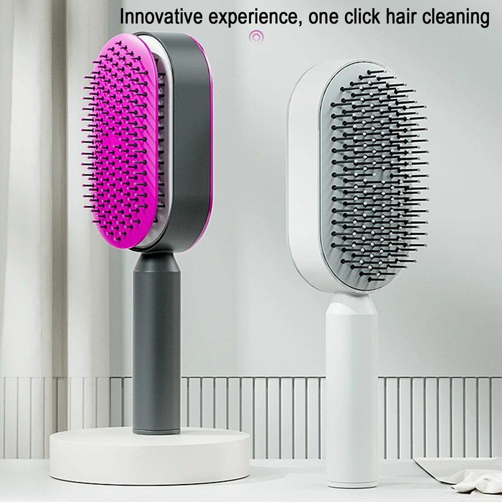 Mini TPR Air Cushion Massage Comb Brushes One-Key Self Cleaning Hair Comb Professional Detangling Scalp Anti-static Air Bag Comb
Mini TPR Air Cushion Massage Comb Brushes One-Key Self Cleaning Hair Comb Professional Detangling Scalp Anti-static Air Bag Comb