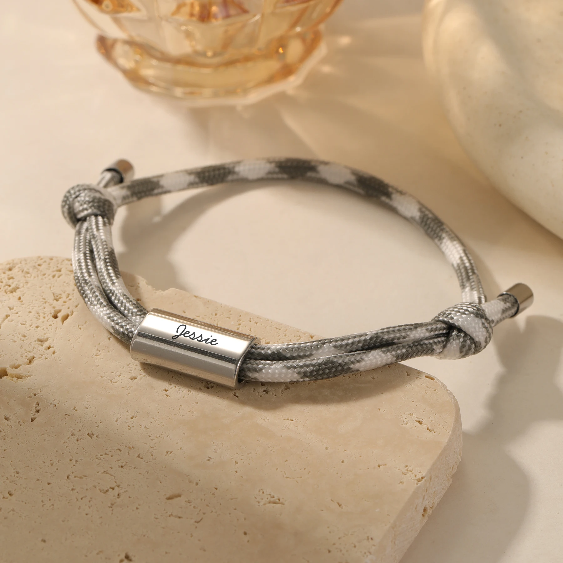 MYIDY Personalized Name Bracelet Custom Adjustable Cord Bracelet Engrave Name Gift for Boyfriend Fathers Day Gift Jewelry
MYIDY Personalized Name Bracelet Custom Adjustable Cord Bracelet Engrave Name Gift for Boyfriend Fathers Day Gift Jewelry