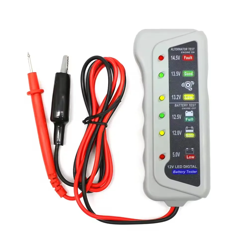 12V new arrival Car Digital Battery Auto Alternator Tester with LED Light Display Car Styling Battery Diagnostic Tool universal
12V new arrival Car Digital Battery Auto Alternator Tester with LED Light Display Car Styling Battery Diagnostic Tool universal