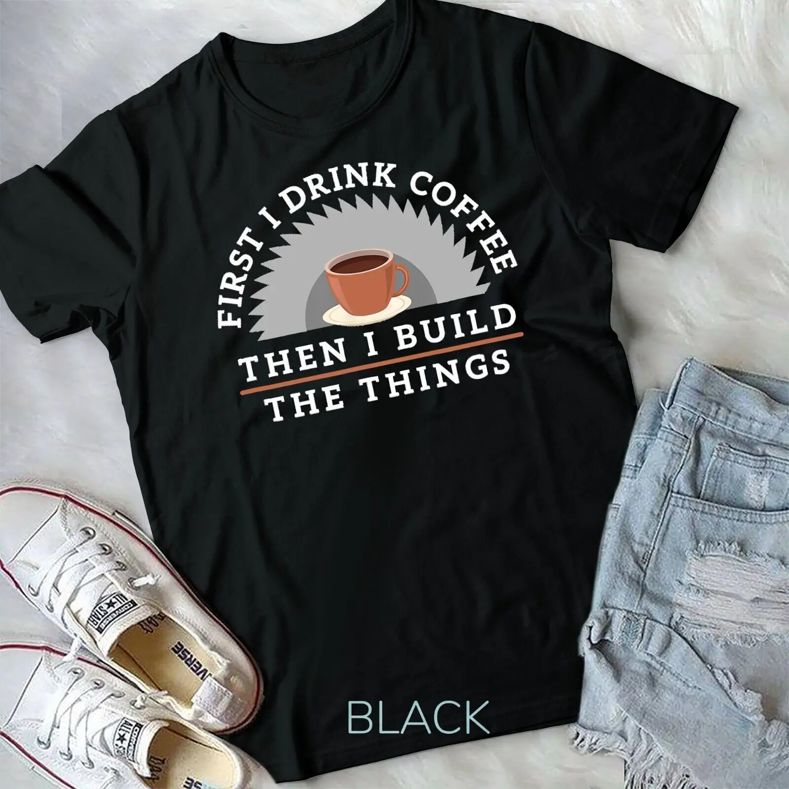 Funny Drink Coffee And Build Things T-Shirt Woodworking Gift Unisex T-shirt
Funny Drink Coffee And Build Things T-Shirt Woodworking Gift Unisex T-shirt