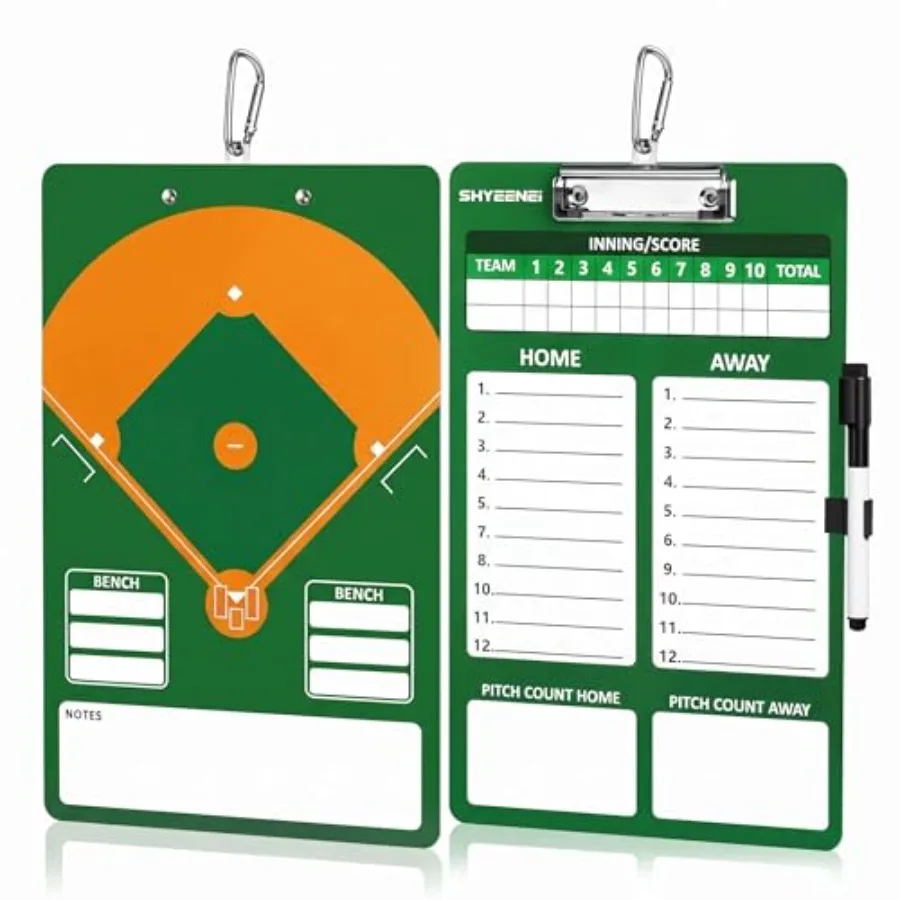 Lineup Board, Double-Sided Clipboard for Coaches, Dry Erase Lineup Boards, 3rd Generation Coaching Clipboard for, Softball, Por
Lineup Board, Double-Sided Clipboard for Coaches, Dry Erase Lineup Boards, 3rd Generation Coaching Clipboard for, Softball, Por