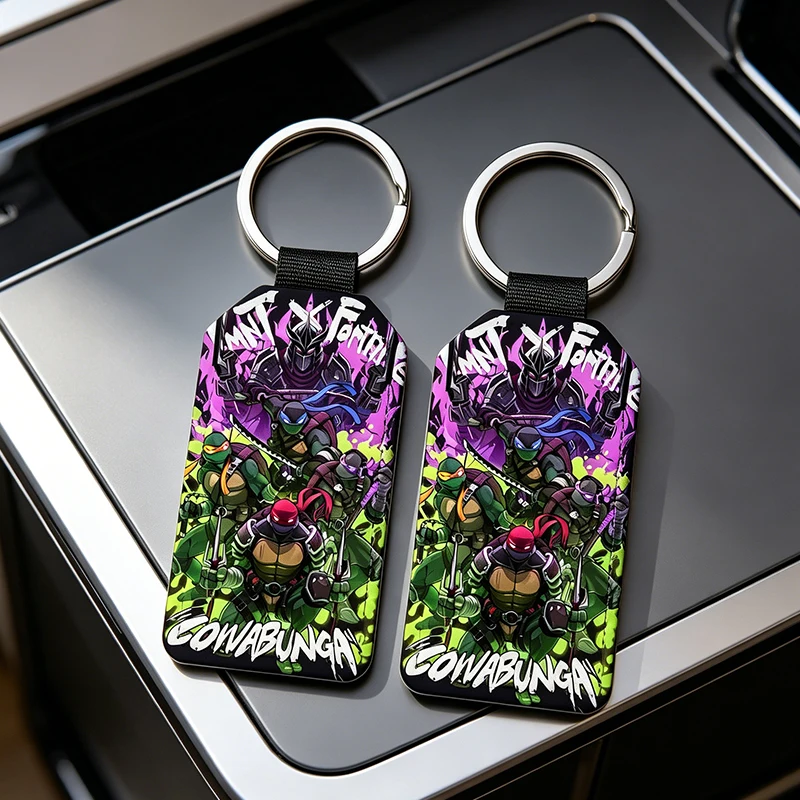 Teenage Mutant Ninja Turtles Leather Keychain Anime Cartoon Key Fobs Man Key Tags Fashion Keyring Male Key Holder Birthday Gift
Teenage Mutant Ninja Turtles Leather Keychain Anime Cartoon Key Fobs Man Key Tags Fashion Keyring Male Key Holder Birthday Gift
