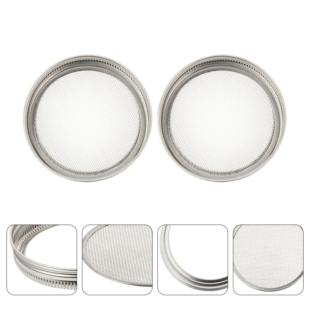 2pcs Stainless Steel Sprouting Lids For 86Mm Wide Mouth Mason Jars Easy Drainage Ventilation Durable Sprouts Growth
2pcs Stainless Steel Sprouting Lids For 86Mm Wide Mouth Mason Jars Easy Drainage Ventilation Durable Sprouts Growth