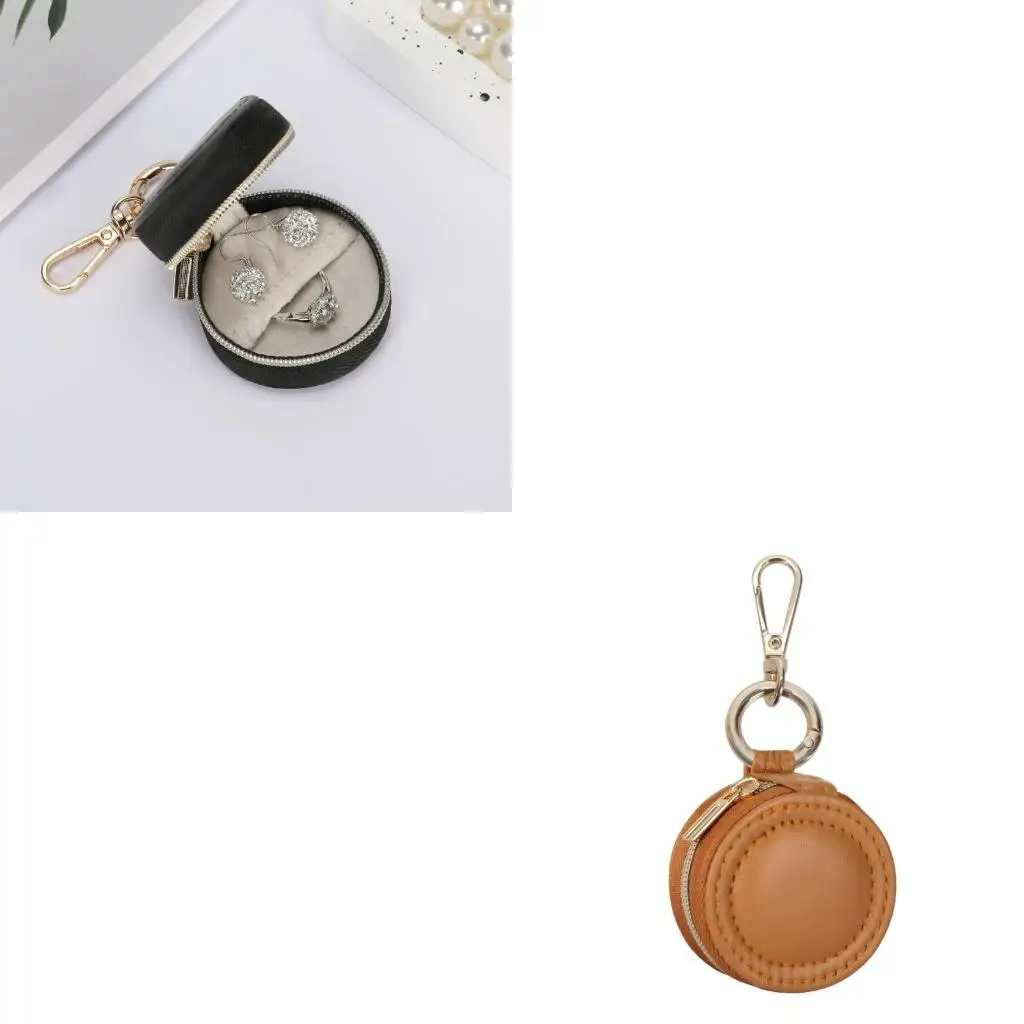 Keychain Jewelry Holder Box PU Leather Travel Friendly Ring Earring Organizers
Keychain Jewelry Holder Box PU Leather Travel Friendly Ring Earring Organizers