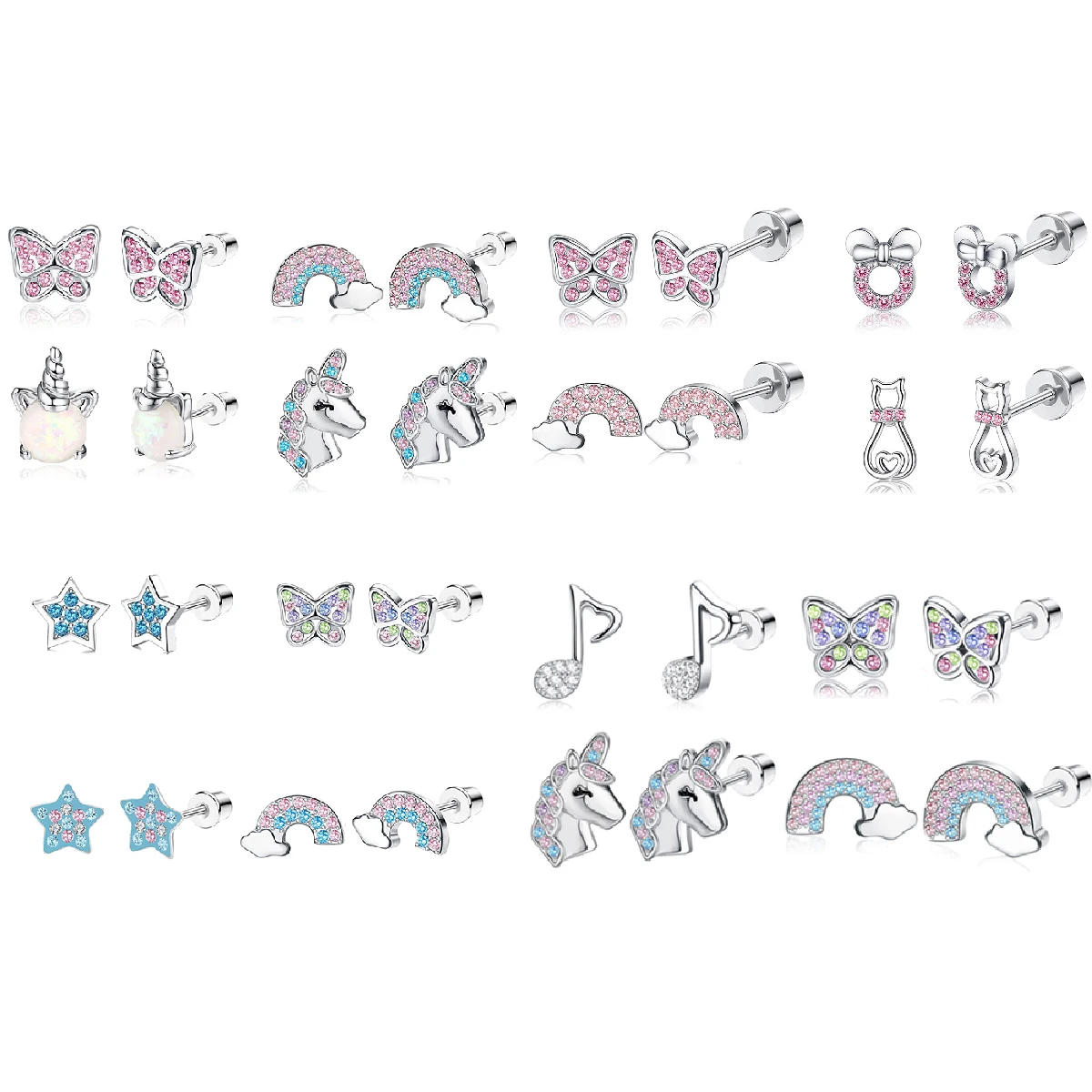 Girls' earrings, rainbow butterflies, cute patterns, interesting stud earrings, original women's party, exquisite jewelry
Girls' earrings, rainbow butterflies, cute patterns, interesting stud earrings, original women's party, exquisite jewelry