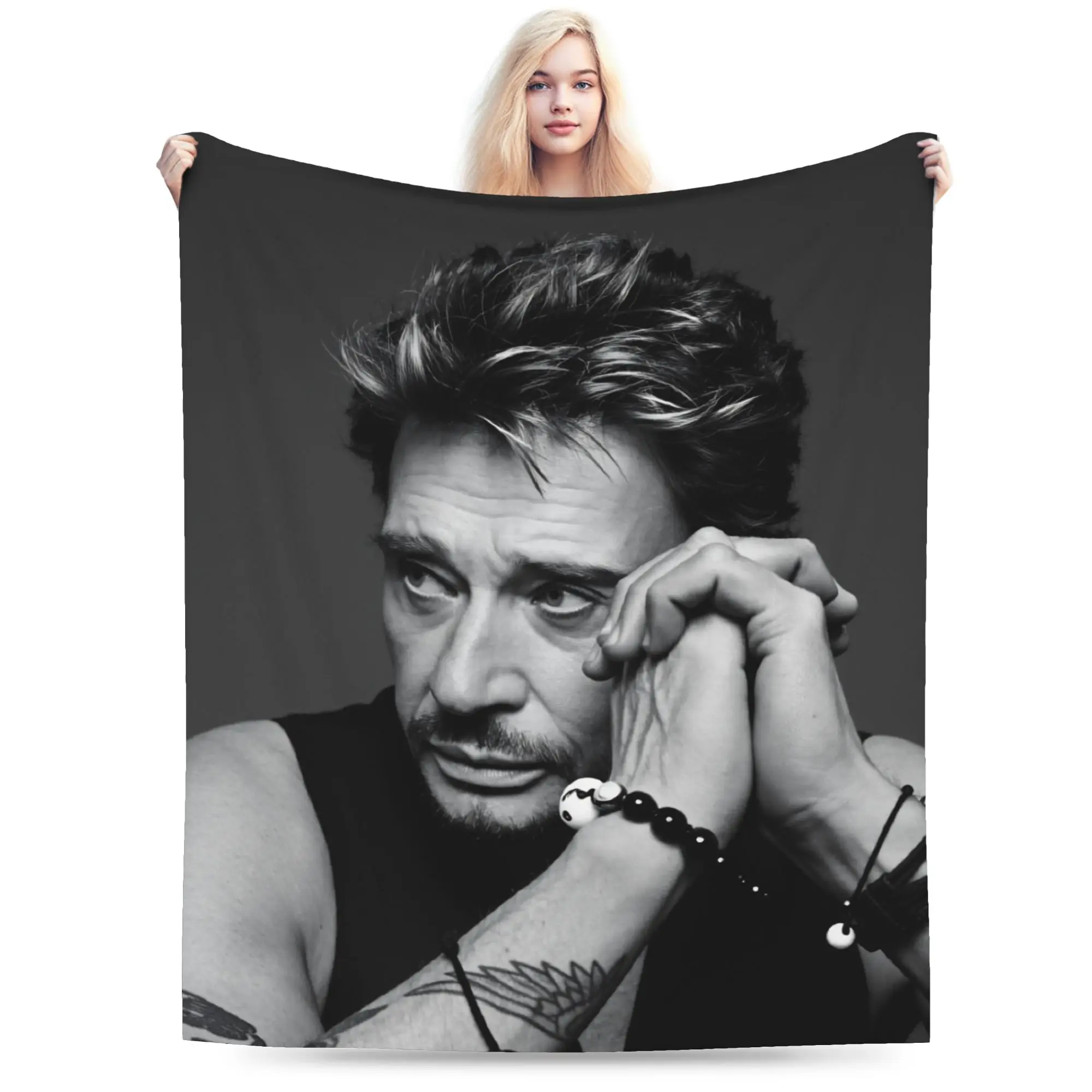 Rock Star Johnny Hallyday Blanket Quality Soft Warm Throw Blanket Winter Girls Boys Couch Chair Sofa Bed Pattern Bedspread
Rock Star Johnny Hallyday Blanket Quality Soft Warm Throw Blanket Winter Girls Boys Couch Chair Sofa Bed Pattern Bedspread
