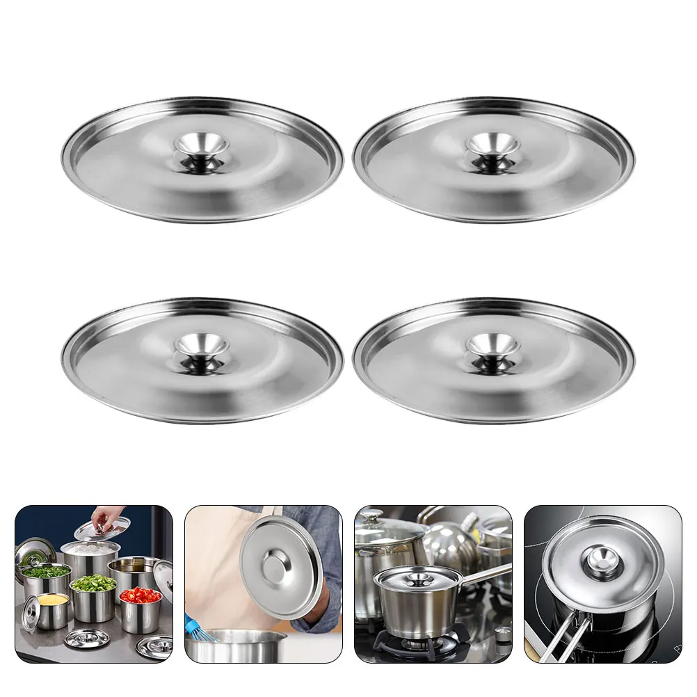 2pcs Stainless Steel Seasoning Jar Lid Universal Oil Pot Lids Reusable 12cm Silver Pan Cover Kitchen Cookware Parts
2pcs Stainless Steel Seasoning Jar Lid Universal Oil Pot Lids Reusable 12cm Silver Pan Cover Kitchen Cookware Parts