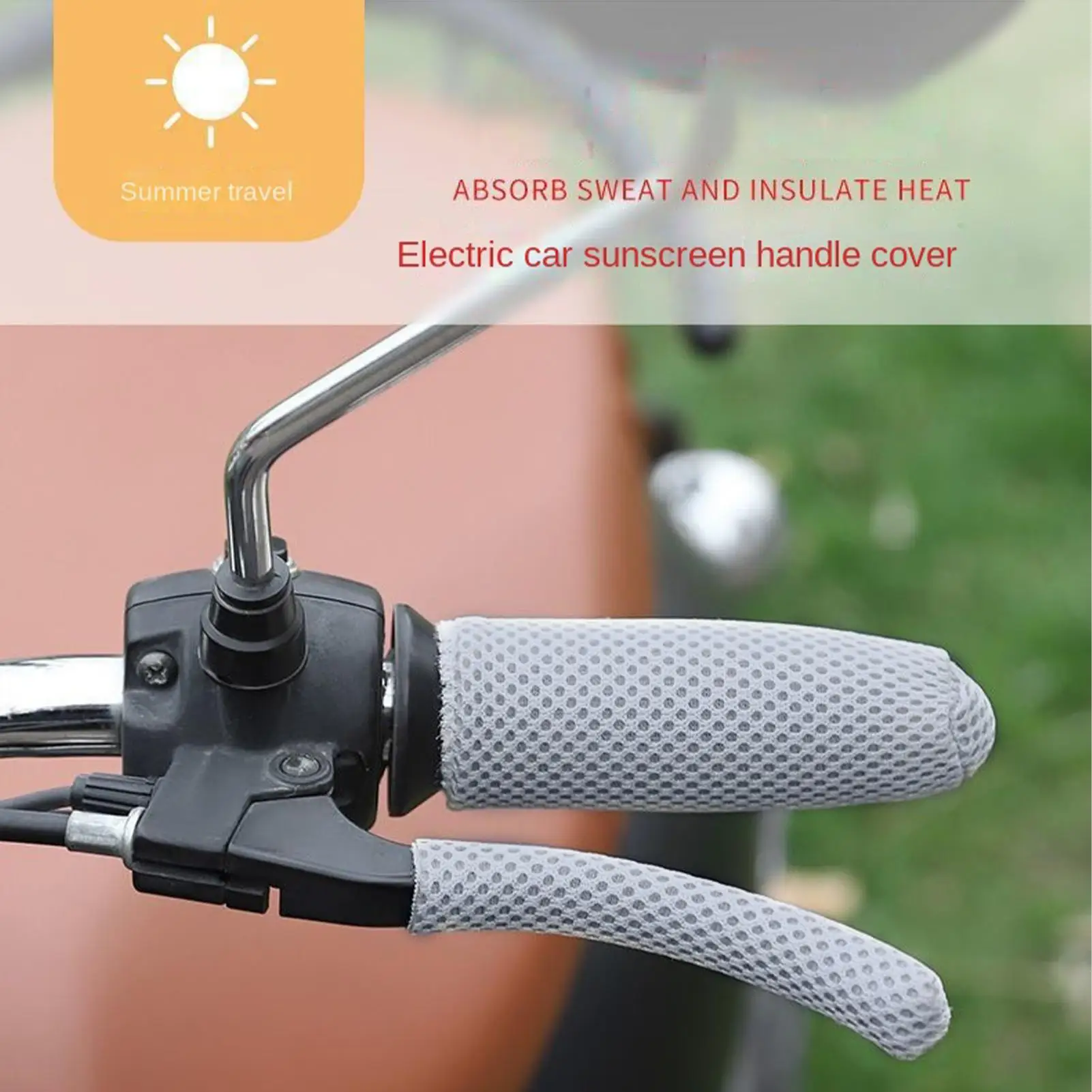 Motorcycle Grip Covers Non-Slip Waterproof Shock Absorption Sleeve Ice Silk Motorcycle Handlebar Sleeve for Bike Scooter Summer
Motorcycle Grip Covers Non-Slip Waterproof Shock Absorption Sleeve Ice Silk Motorcycle Handlebar Sleeve for Bike Scooter Summer