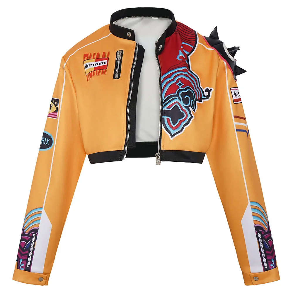 Kpop Rumi Косплей Куртка Короткая женская с принтом Demon Hunters Rumi Пальто на молнии Модная верхняя одежда Вечеринка Хэллоуин Сценическая одежда
Kpop Rumi Косплей Куртка Короткая женская с принтом Demon Hunters Rumi Пальто на молнии Модная верхняя одежда Вечеринка Хэллоуин Сценическая одежда