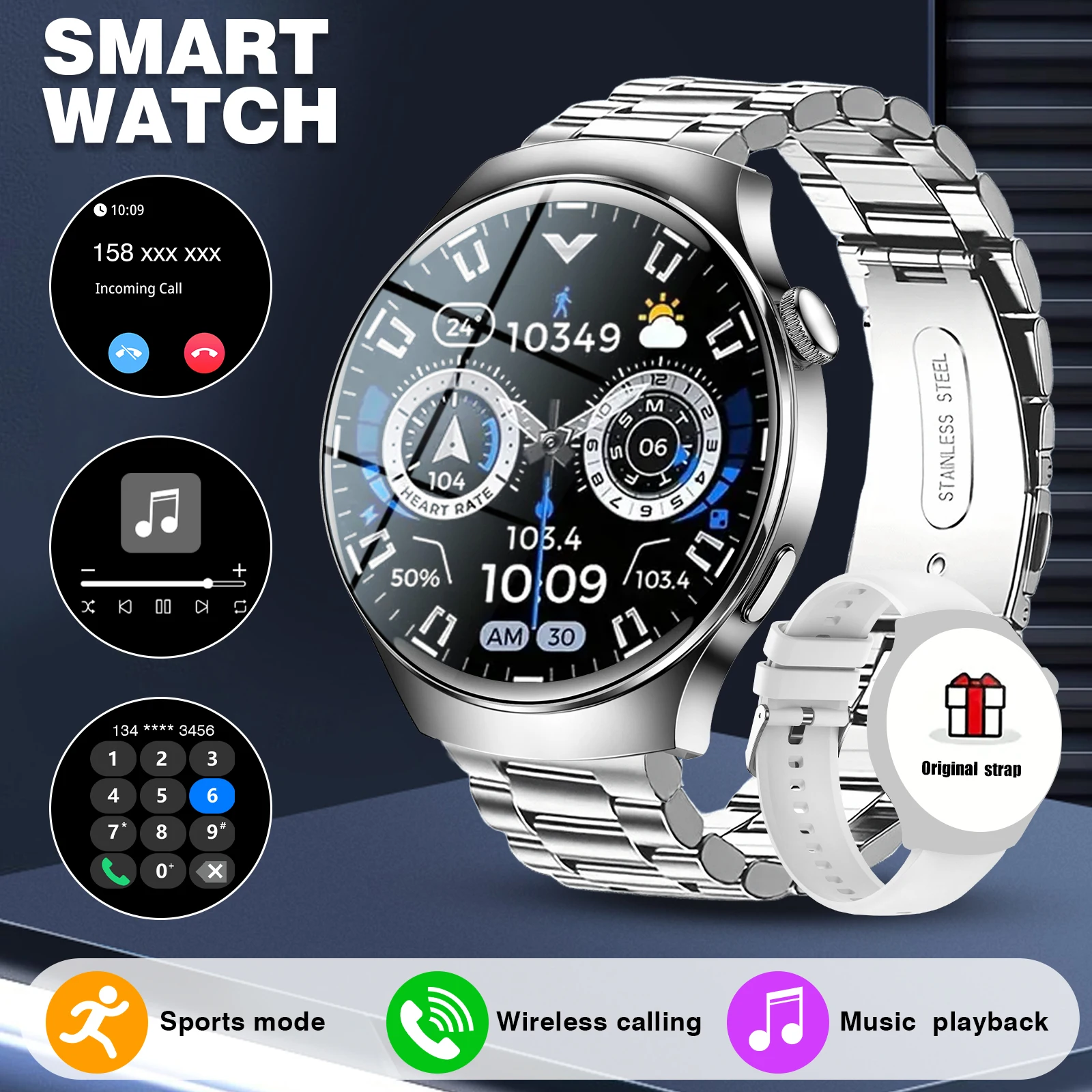 Женские умные часы с функцией отслеживания активности, прогнозом погоды в реальном времени, мониторингом спортивных показателей, умные часы для женщин и мужчин
Женские умные часы с функцией отслеживания активности, прогнозом погоды в реальном времени, мониторингом спортивных показателей, умные часы для женщин и мужчин