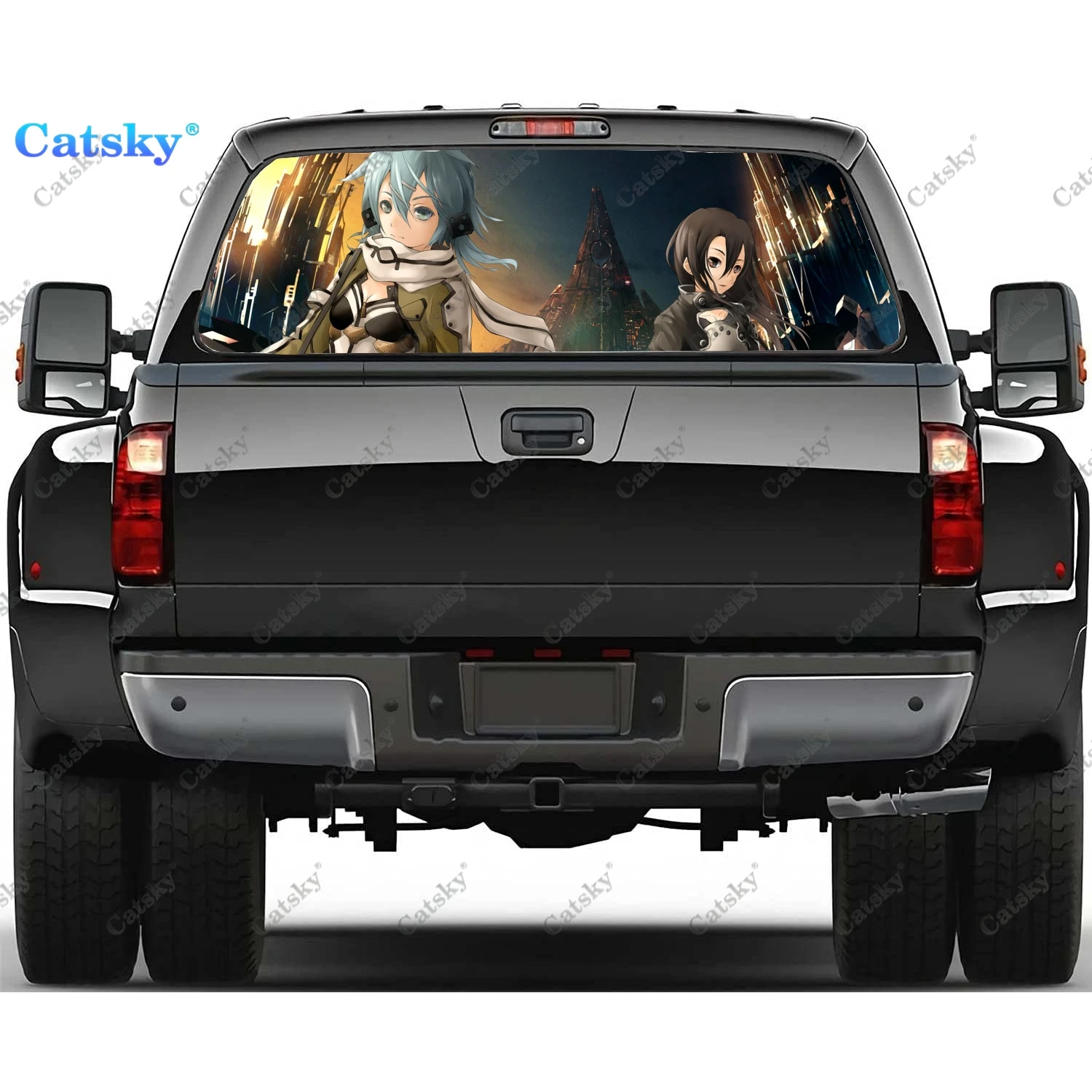 Anime Sword Art Online Rear Window Sticker Windshield Decal Steed Truck Rear Window Universal Tint Perforated Vinyl Graphic
Anime Sword Art Online Rear Window Sticker Windshield Decal Steed Truck Rear Window Universal Tint Perforated Vinyl Graphic