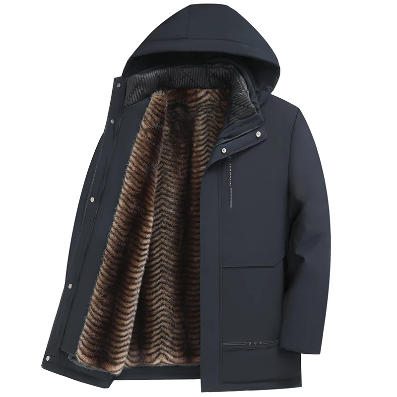 Men's Winter Jacket Fashionable Three Ways to Wear fleece-lined Warm Detachable Hooded Parka Coat Outdoor Windproof Padded Coat
Men's Winter Jacket Fashionable Three Ways to Wear fleece-lined Warm Detachable Hooded Parka Coat Outdoor Windproof Padded Coat