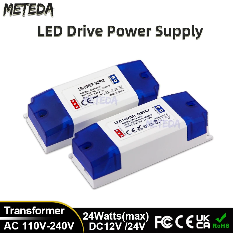 High Quality 24W Power Supply LED Driver Adapter Transformer Switch LED Light Strip Driver
High Quality 24W Power Supply LED Driver Adapter Transformer Switch LED Light Strip Driver
