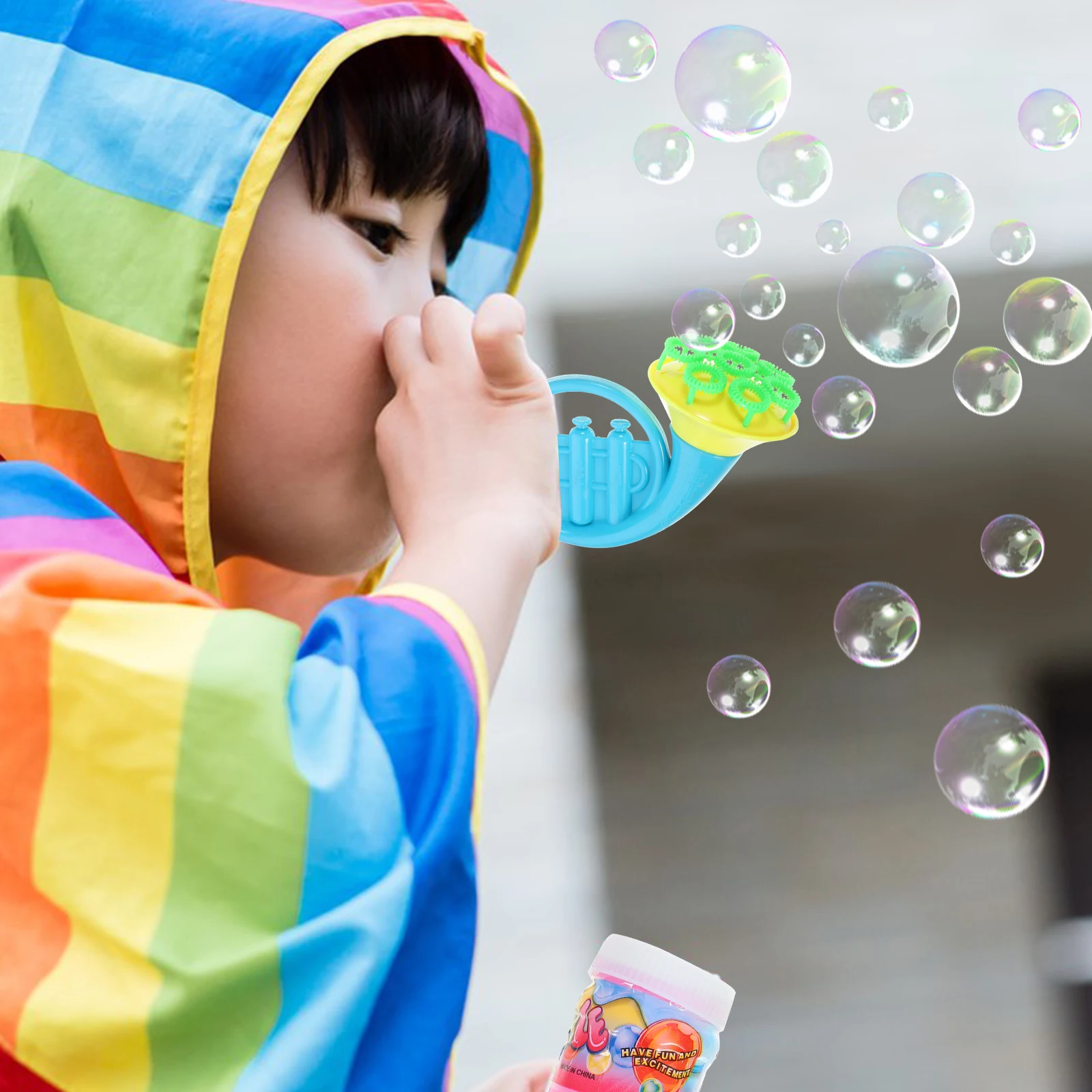 2pcs Bubble Maker Porous Musical Instrument Shape Bubble Machine Bubble Blower Fun Toy for Boys and Girls (Random Color and Styl
2pcs Bubble Maker Porous Musical Instrument Shape Bubble Machine Bubble Blower Fun Toy for Boys and Girls (Random Color and Styl