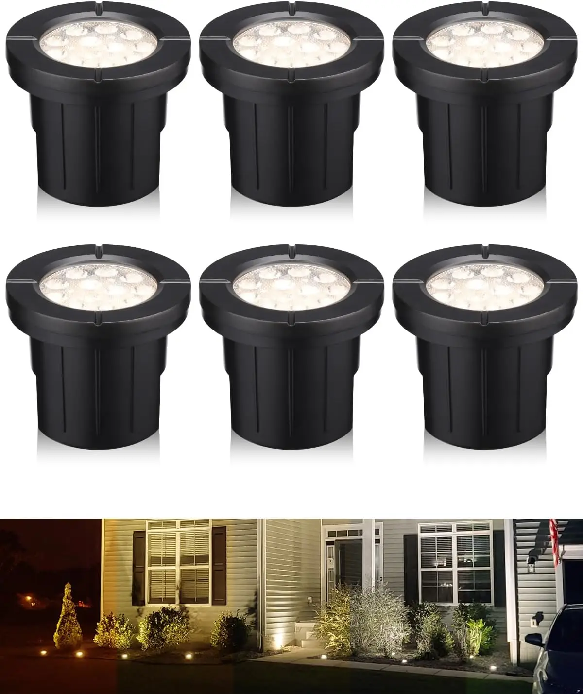 4" LED Well Lights, 5CCT 1800K-5000K, 12-24V AC/DC, CRI90, Aluminum, Pack of 6
4" LED Well Lights, 5CCT 1800K-5000K, 12-24V AC/DC, CRI90, Aluminum, Pack of 6